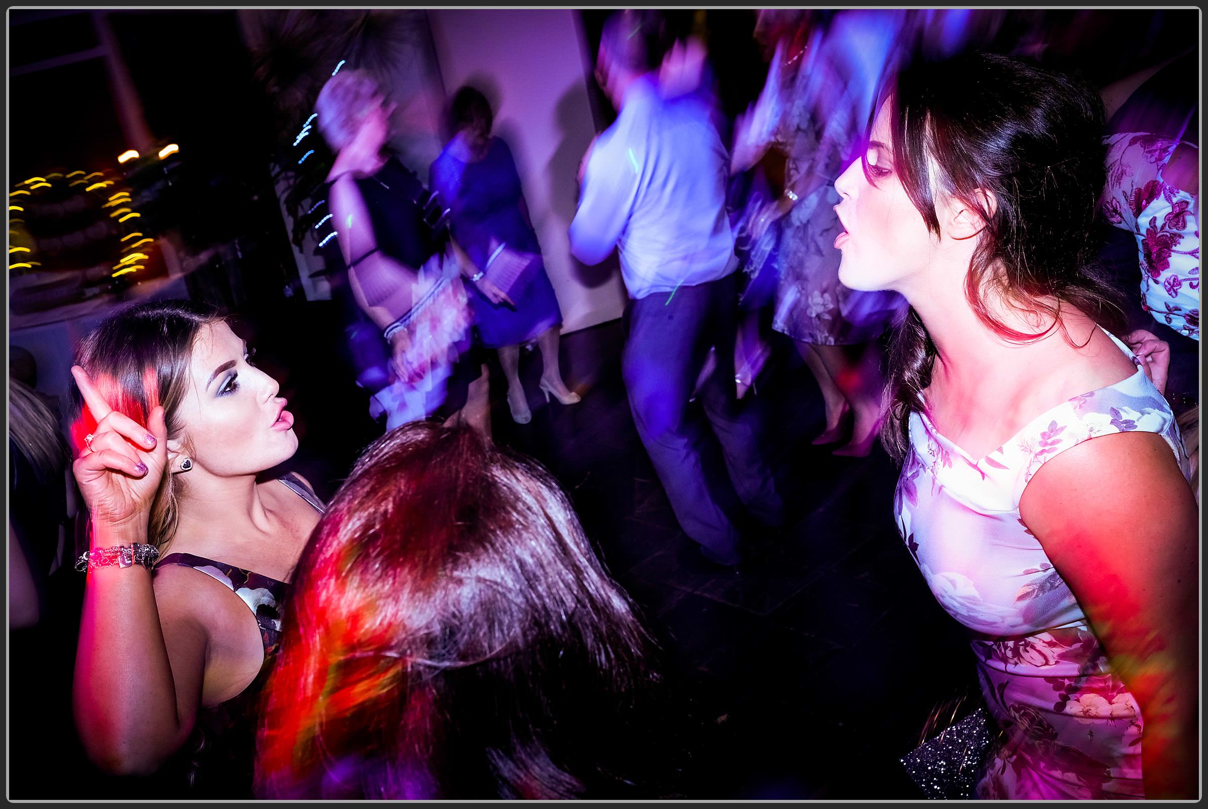 Wedding guests dancing at Nailcote Hall