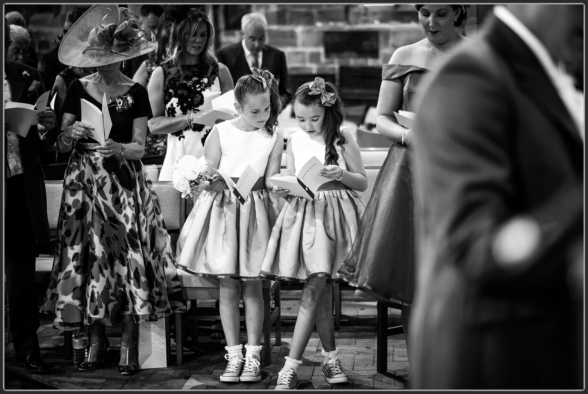 Flower girls at St Nicholas church