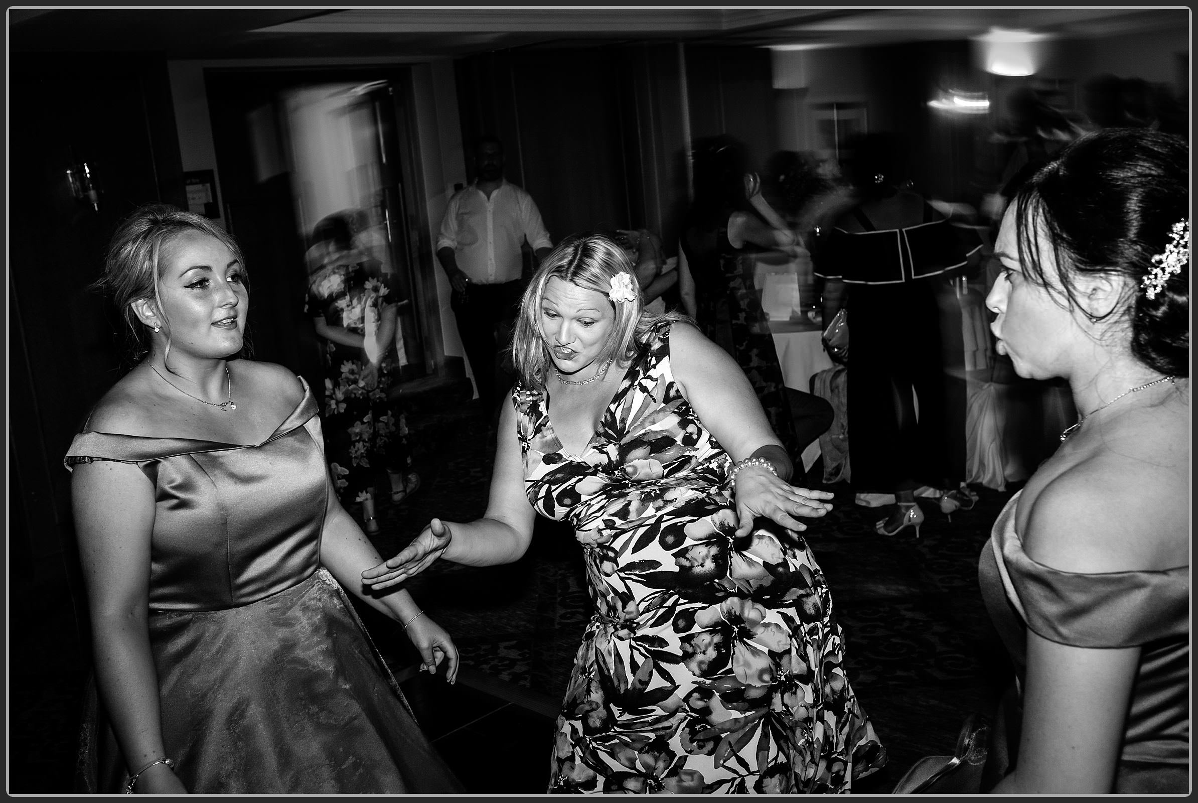 Guests dancing