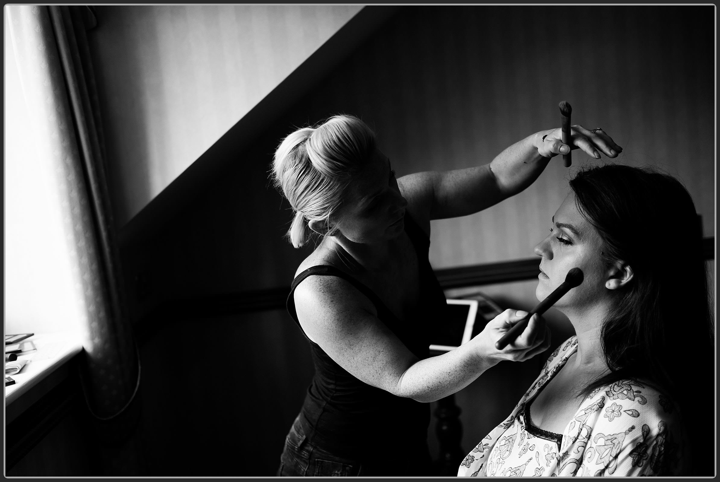 Bridal preparation photos