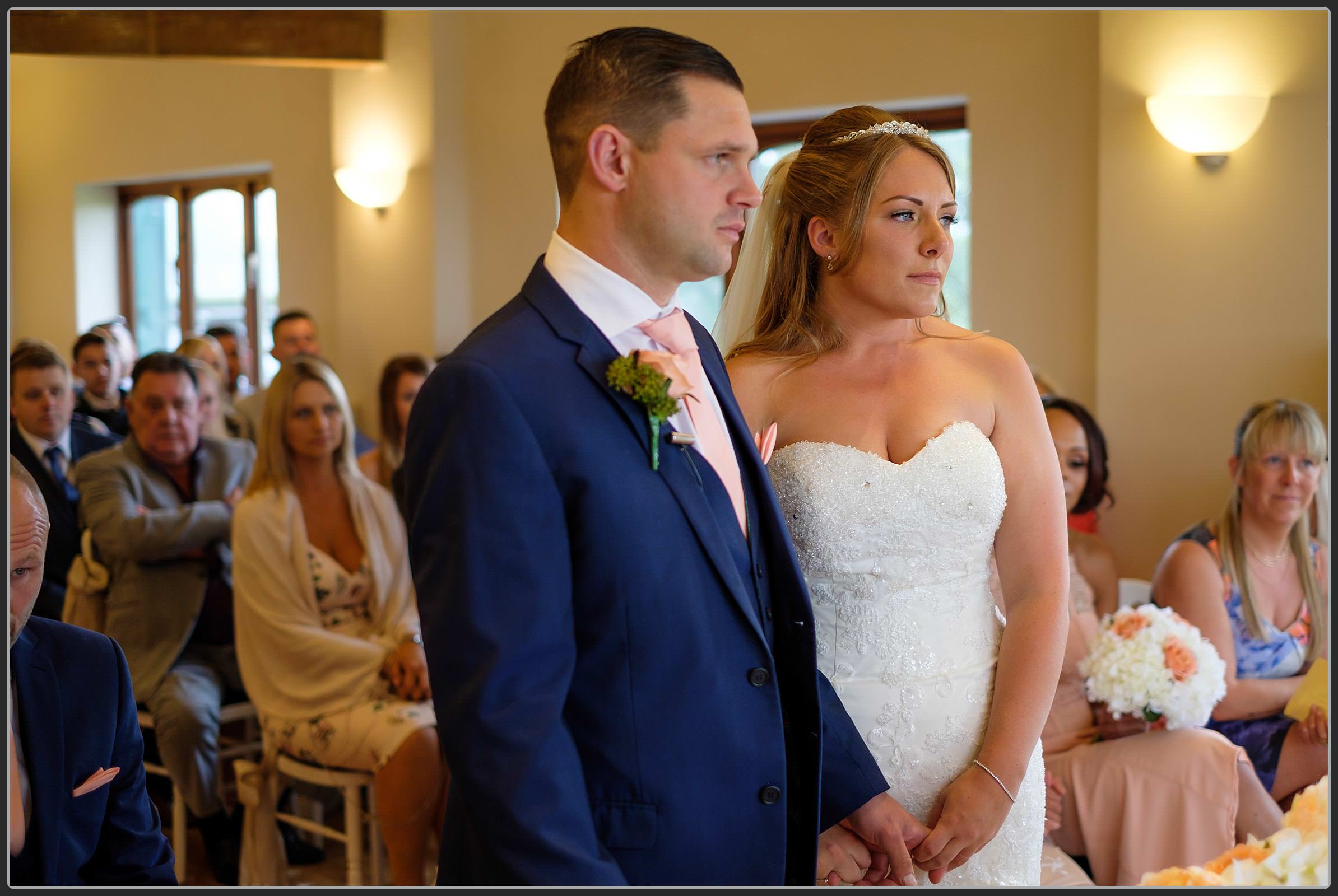 Bride and groom during the ceremony