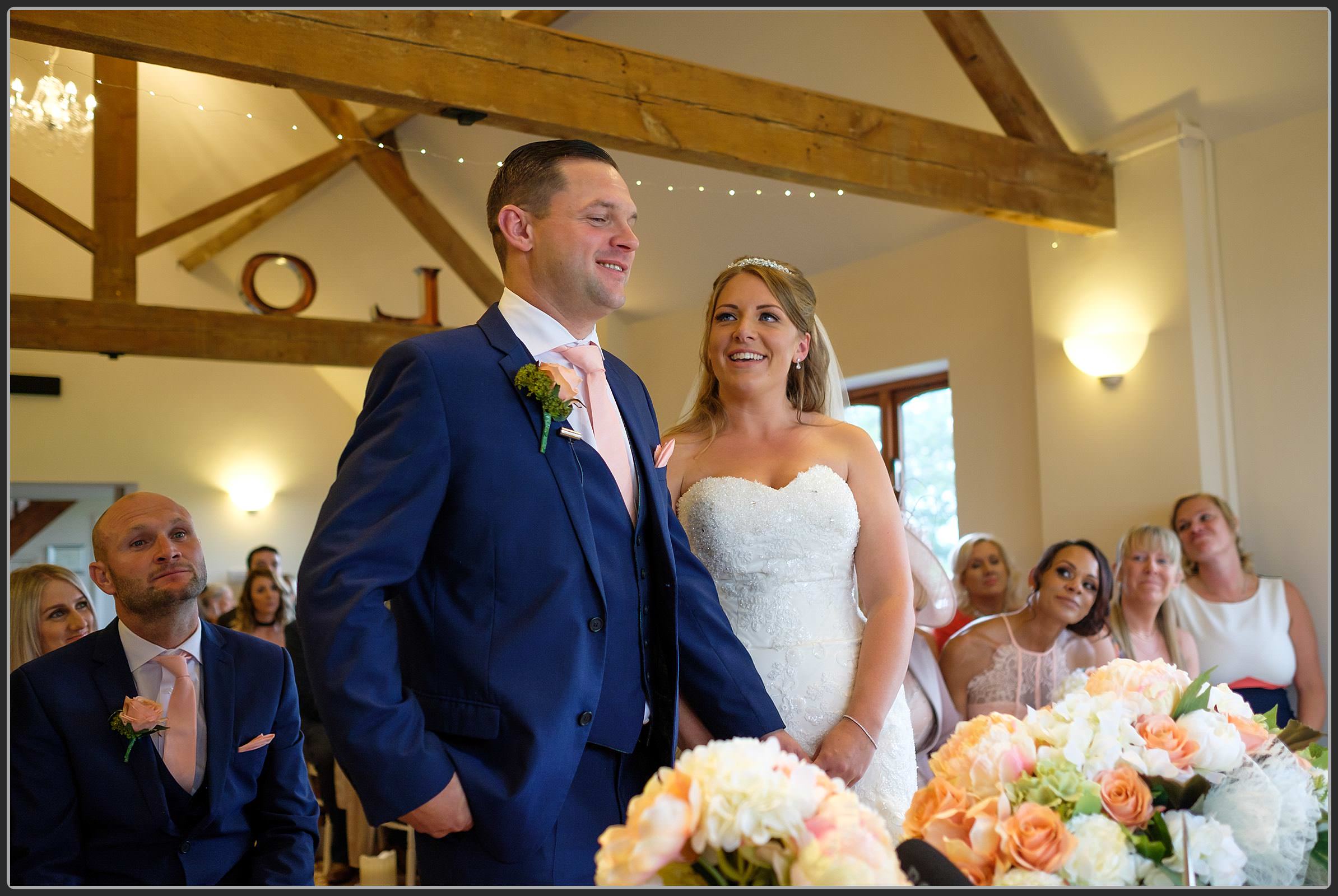 Bride and groom during the ceremony