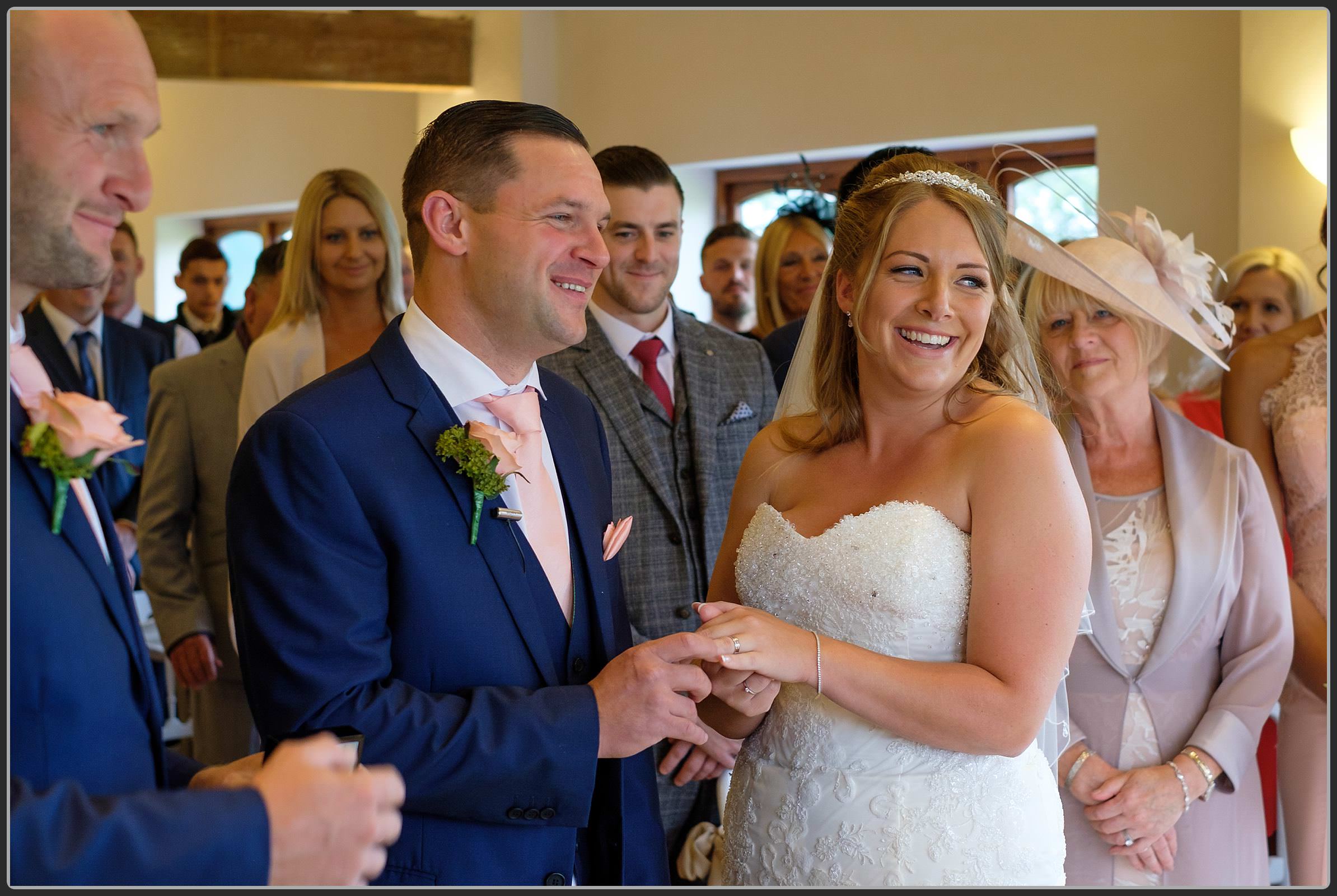 Bride and groom during the ceremony