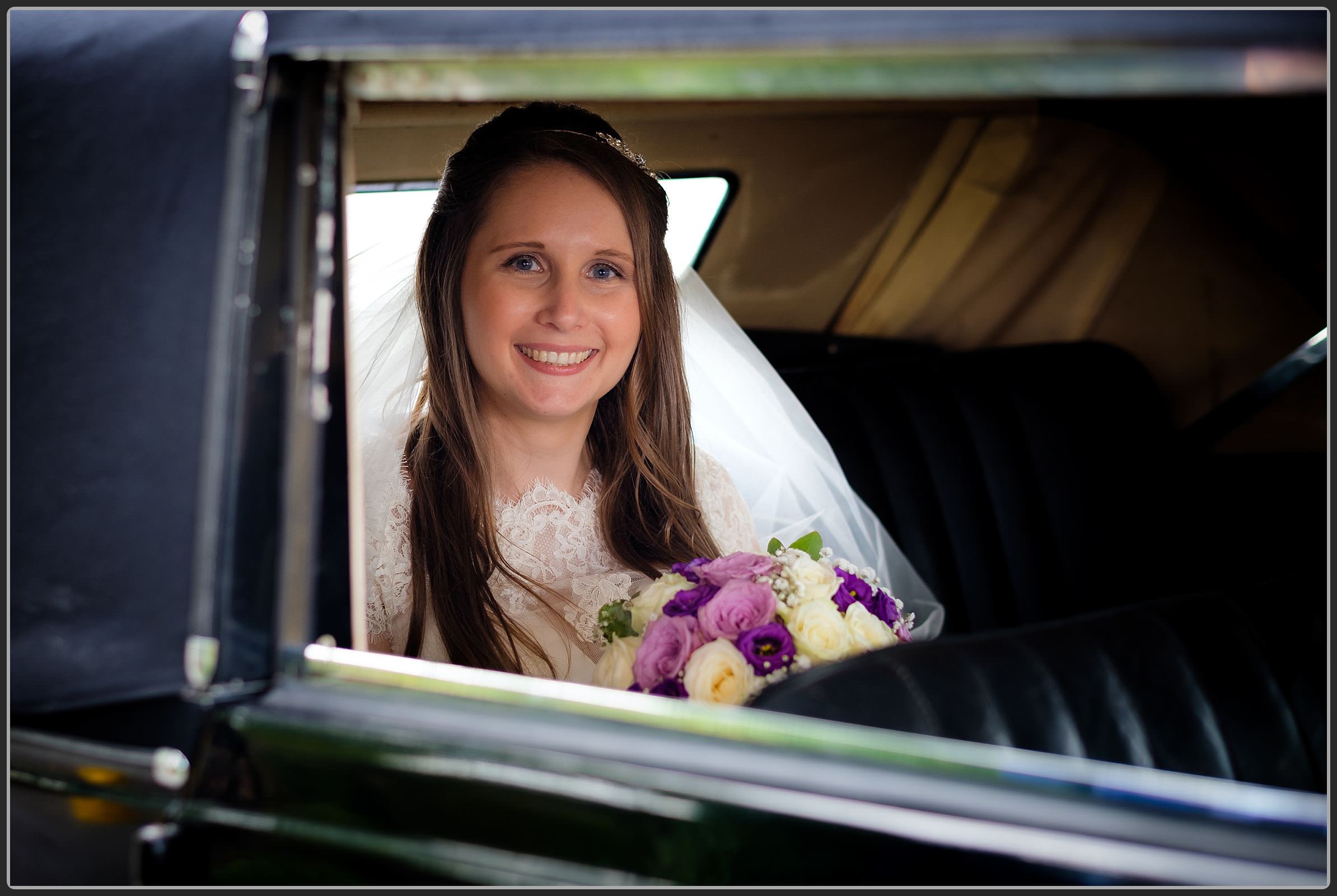 The Bride arriving at the church