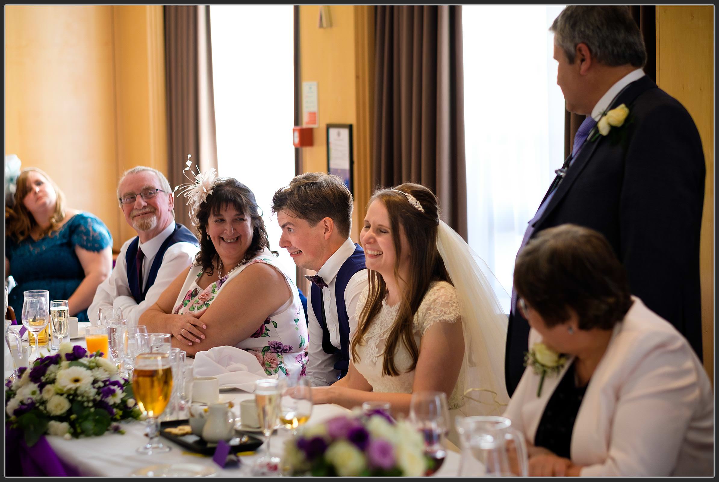 The wedding speeches at the Crowne Plaza Hotel in Solihull 2