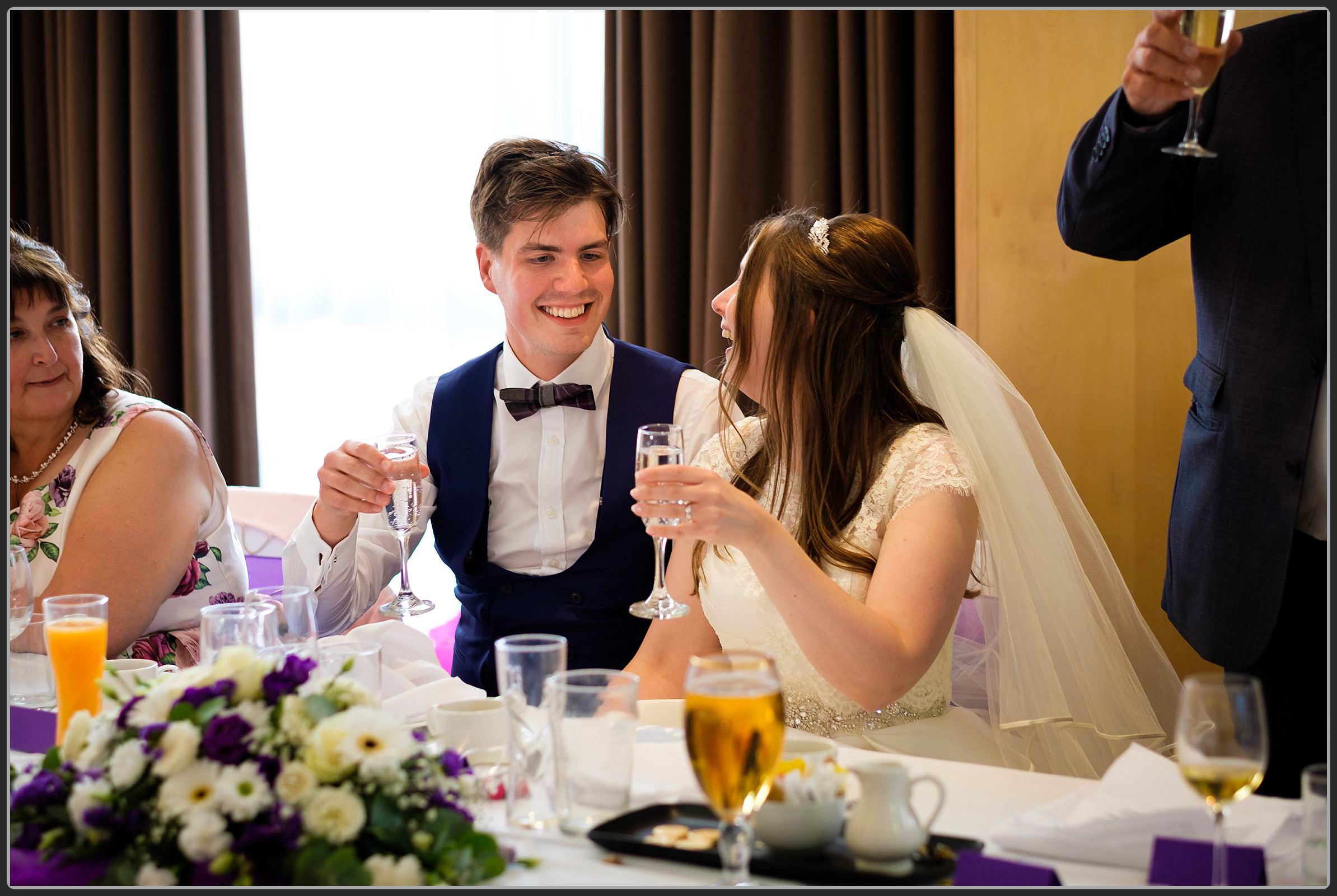 The wedding speeches at the Crowne Plaza Hotel in Solihull 3