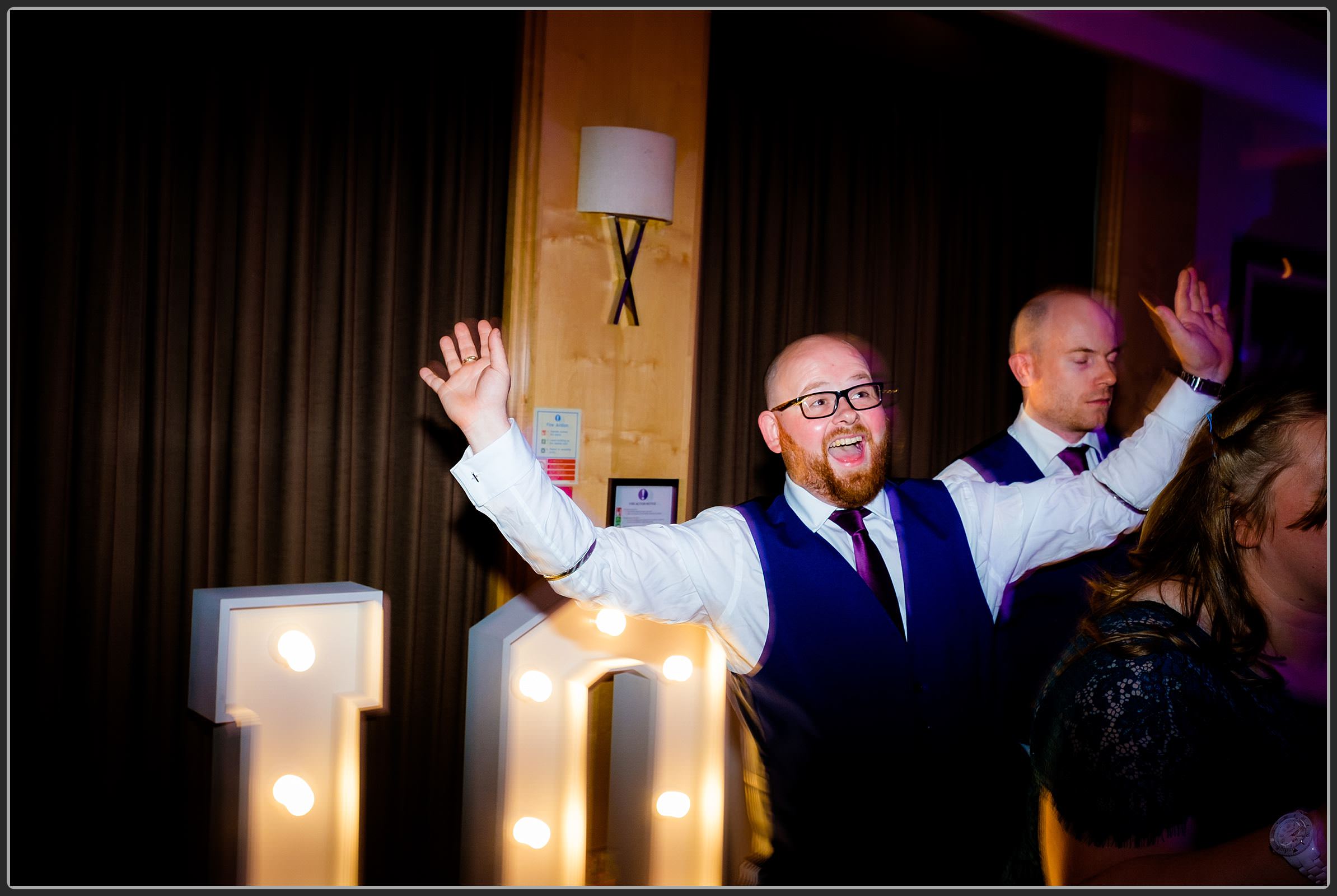 Wedding guests dancing 2