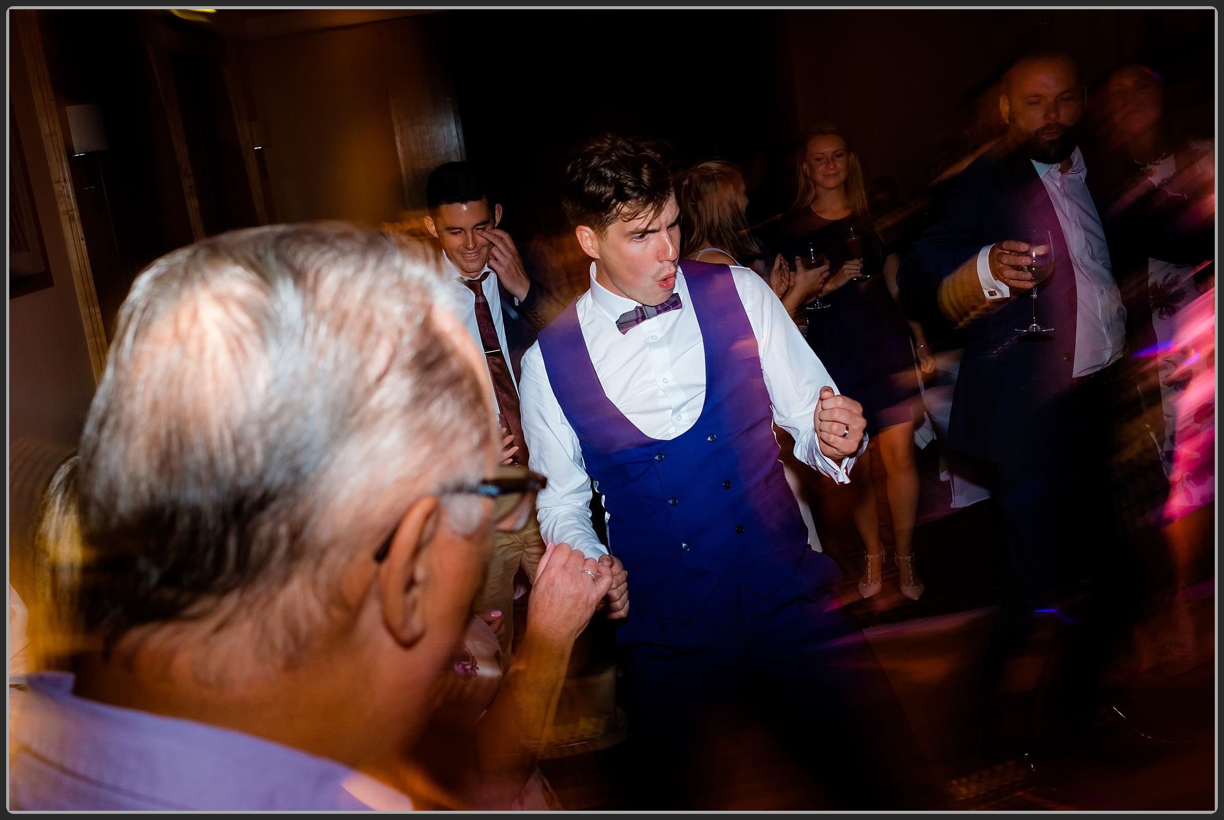 Groom dancing at the Crowne Plaza Hotel in Solihull