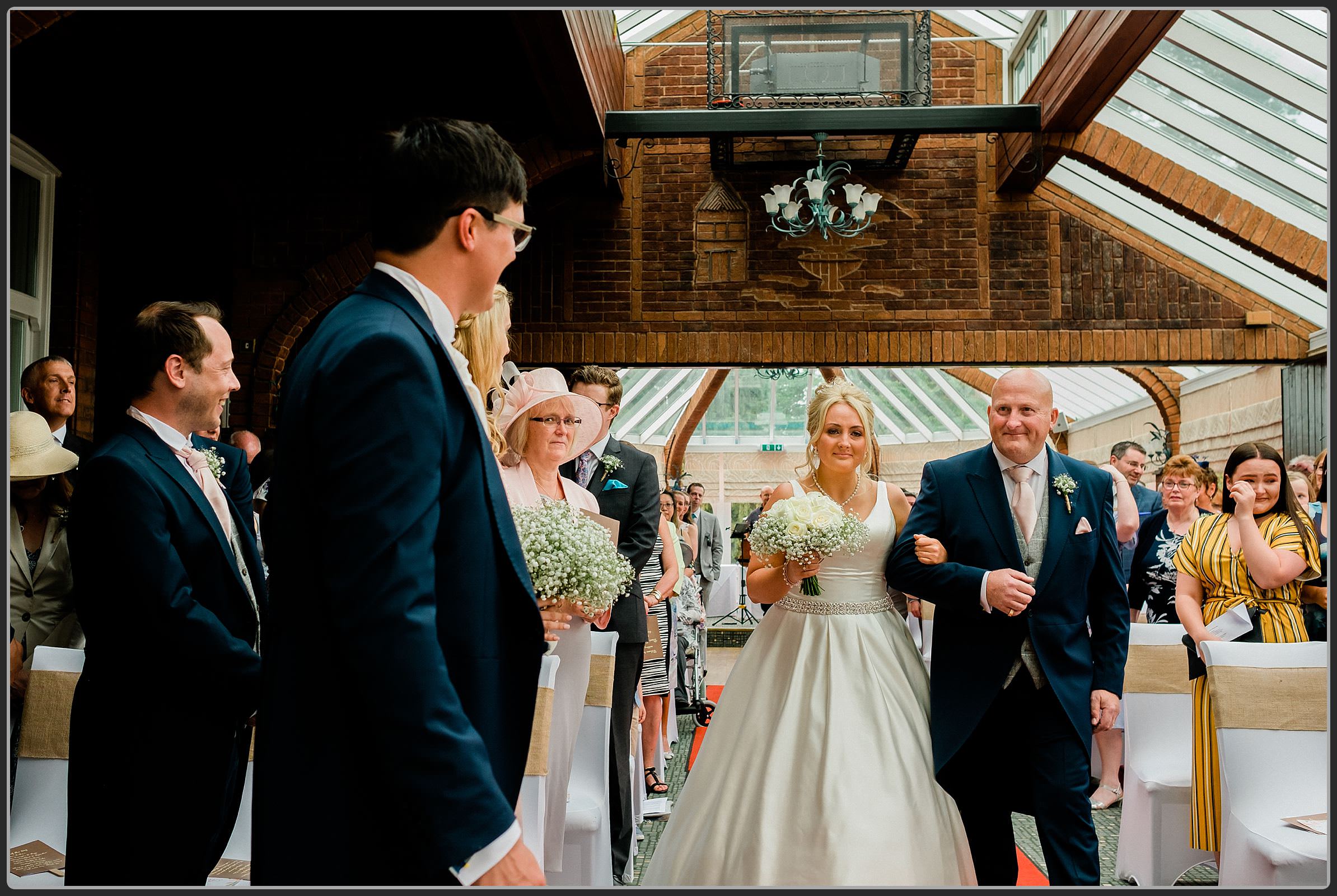 Wedding ceremony at Ardencote Manor Hotel