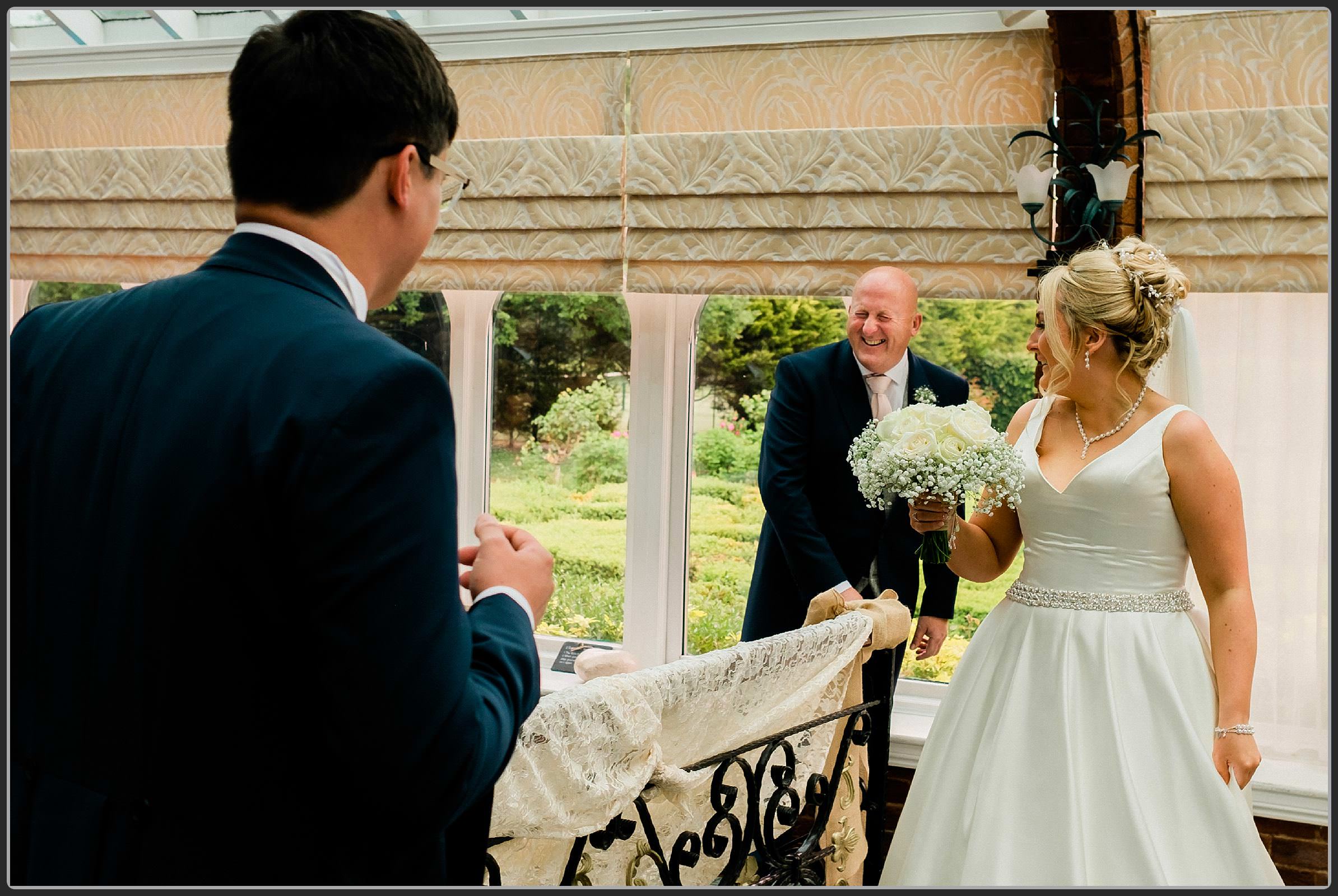 Wedding ceremony at Ardencote Manor Hotel