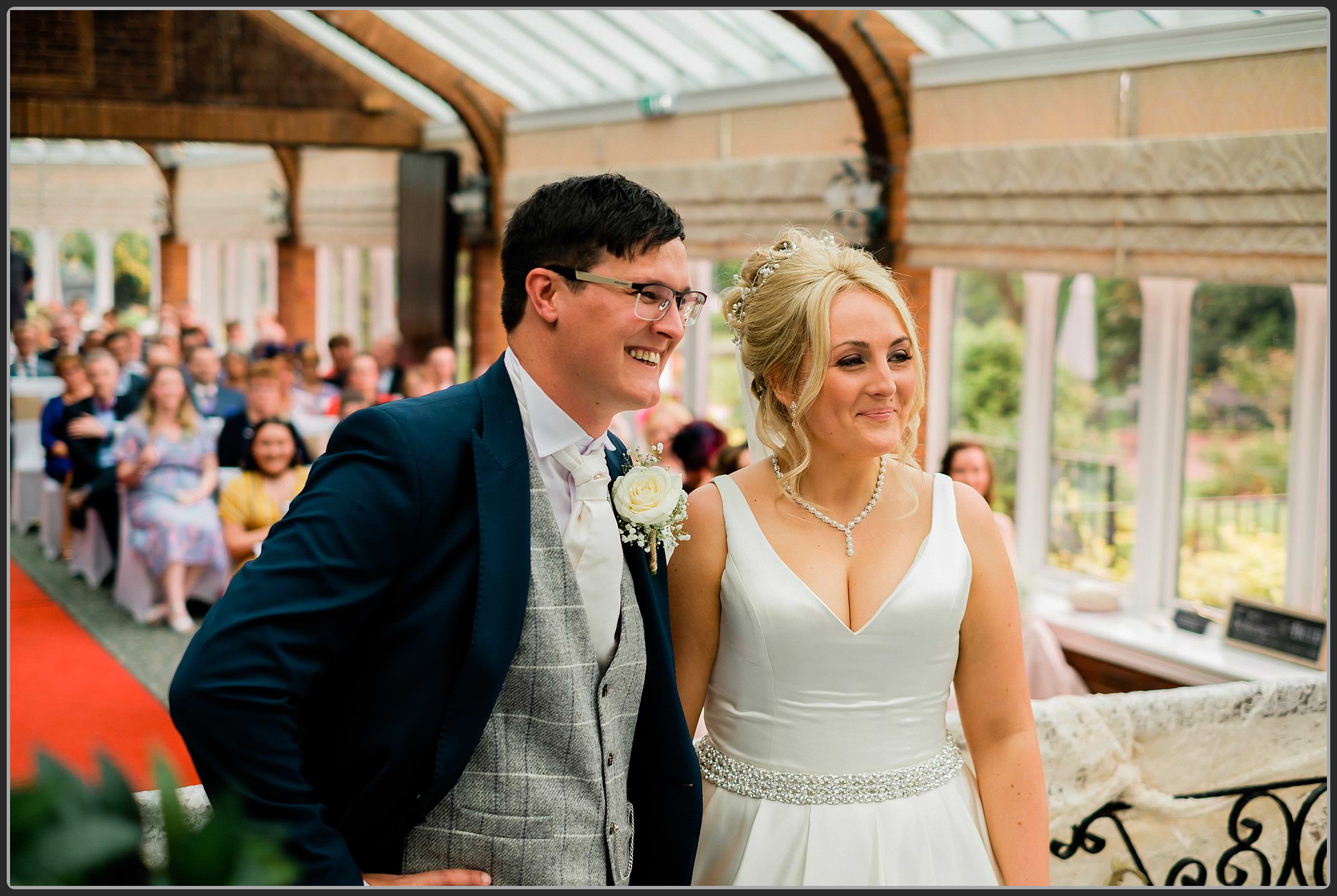 Wedding ceremony at Ardencote Manor Hotel