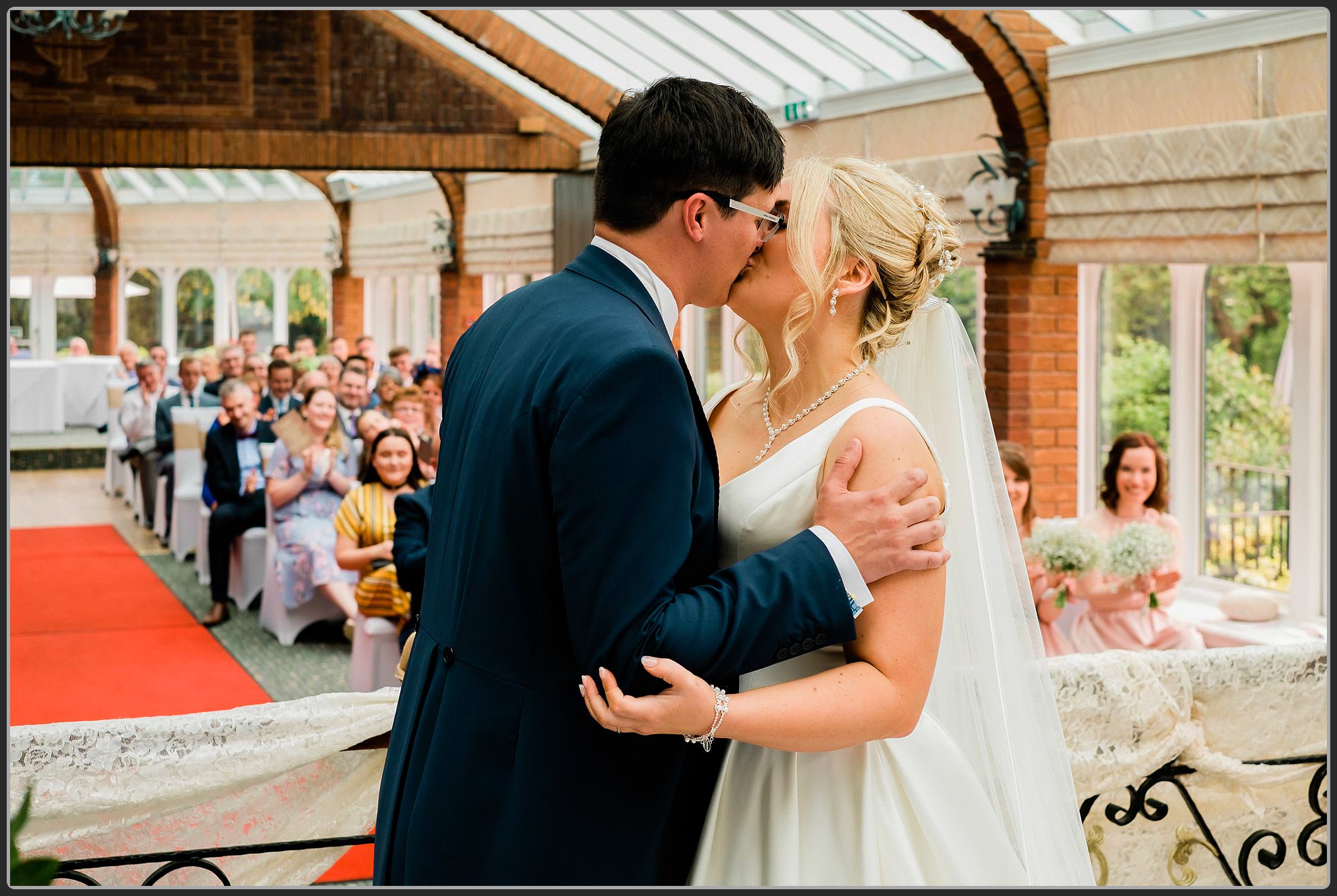 Wedding ceremony at Ardencote Manor Hotel