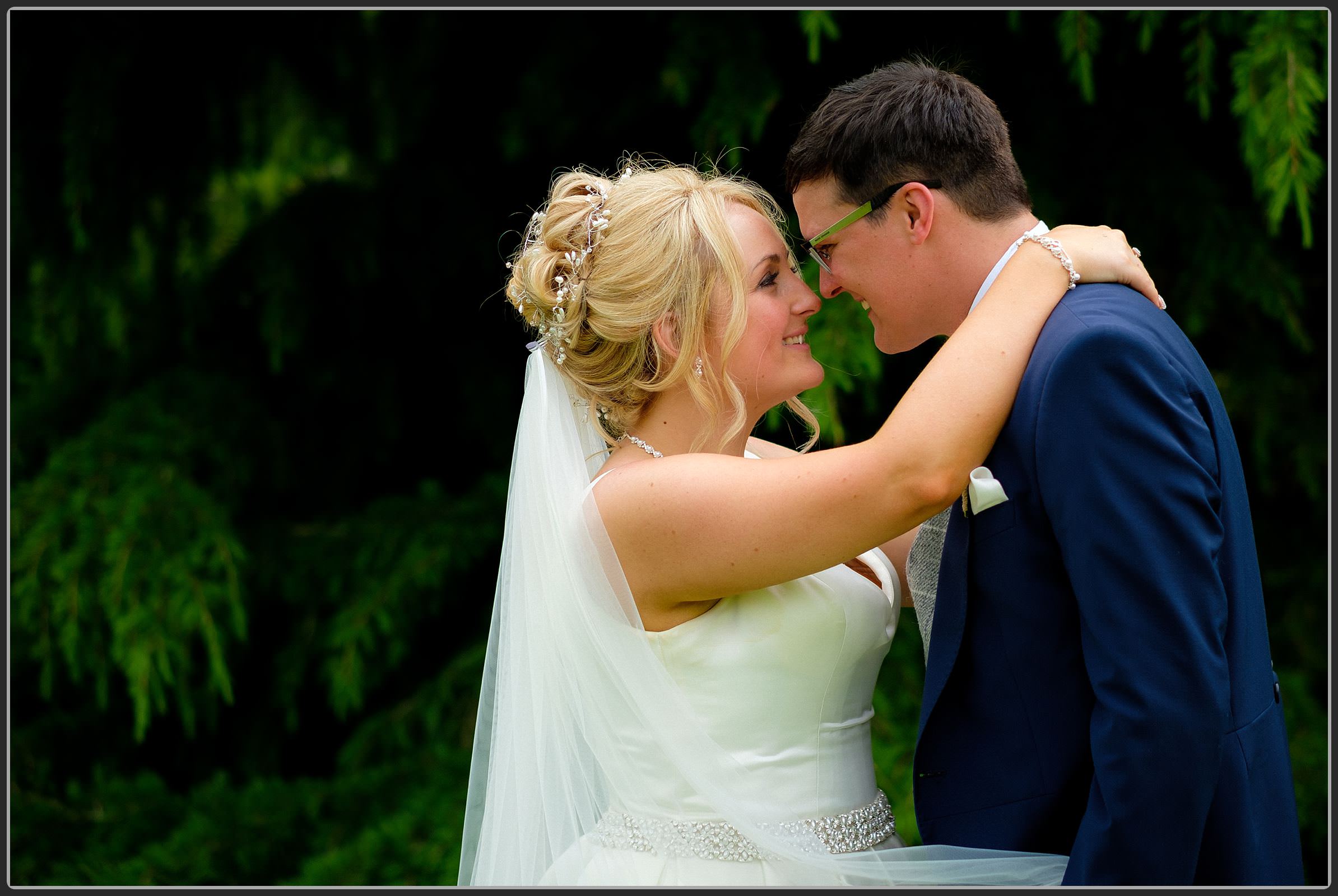 Bride and groom together