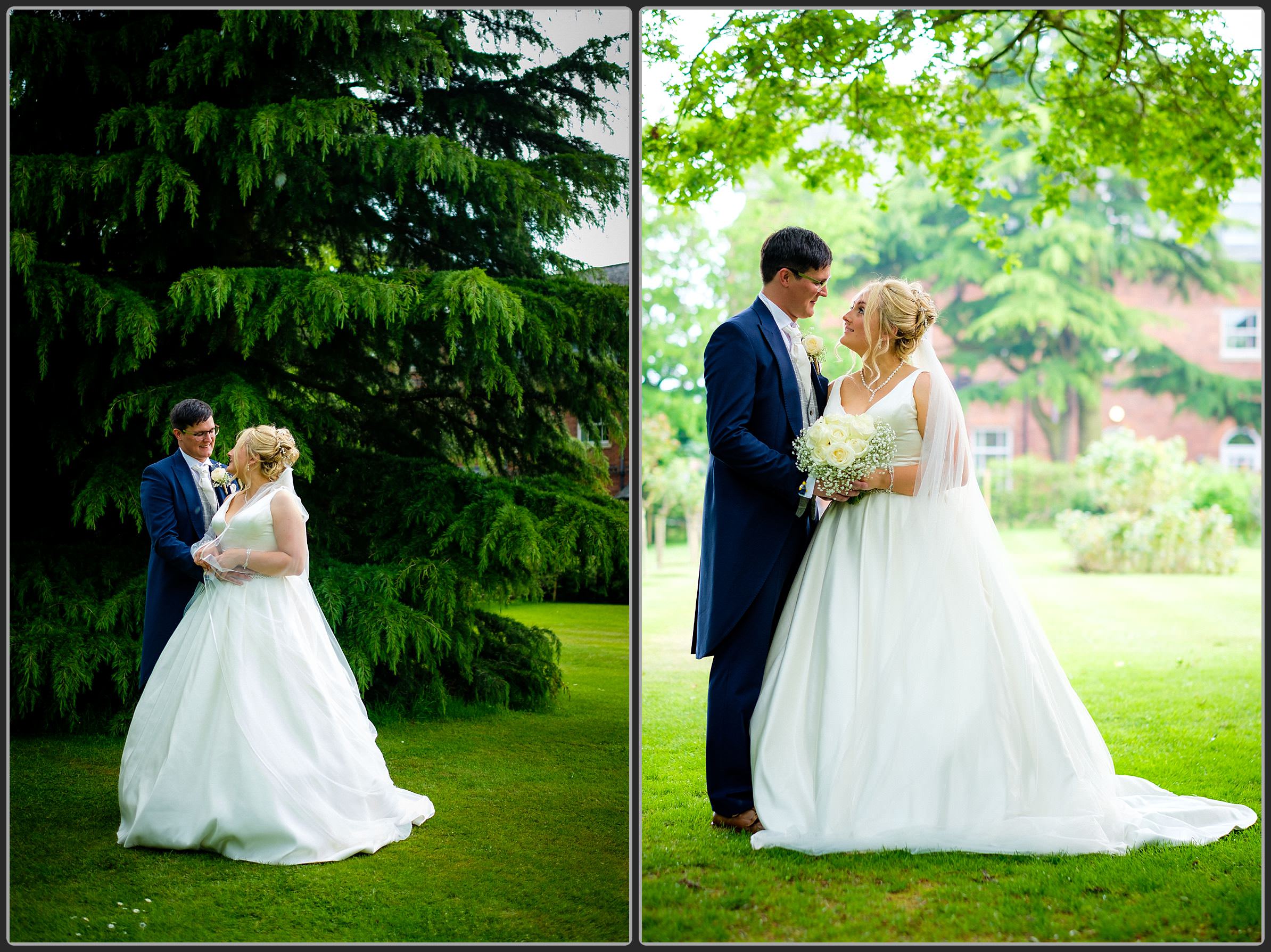 Bride and groom together