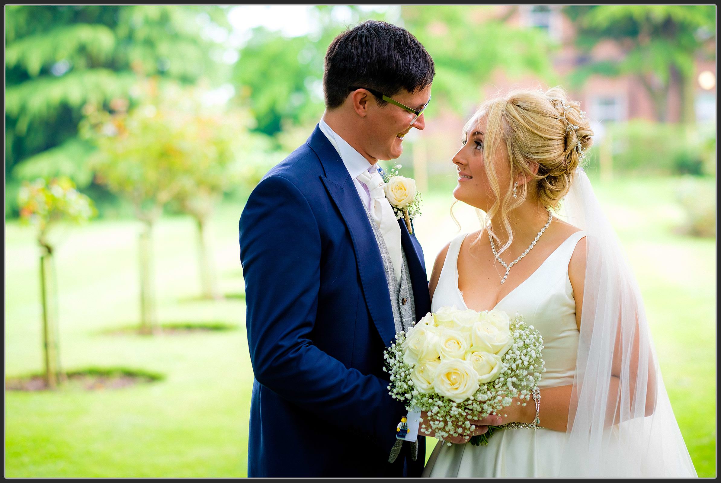 Bride and groom together