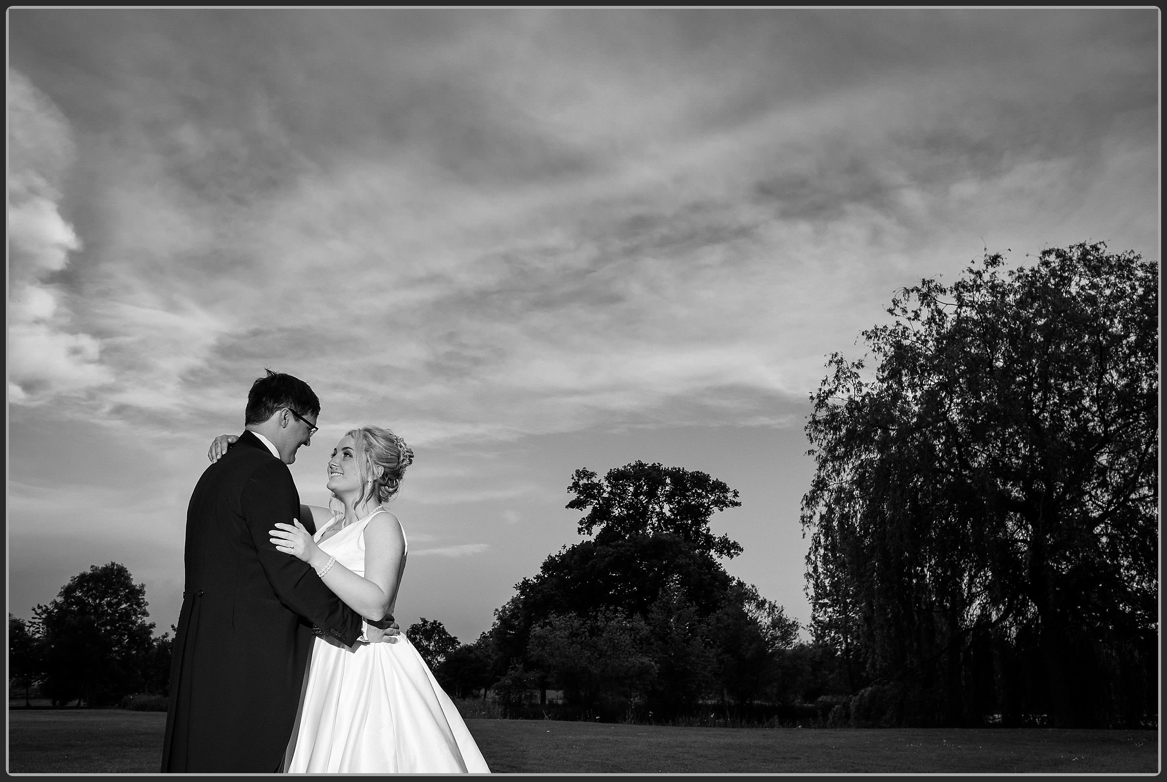 Bride and groom at Ardencote Manor Hotel