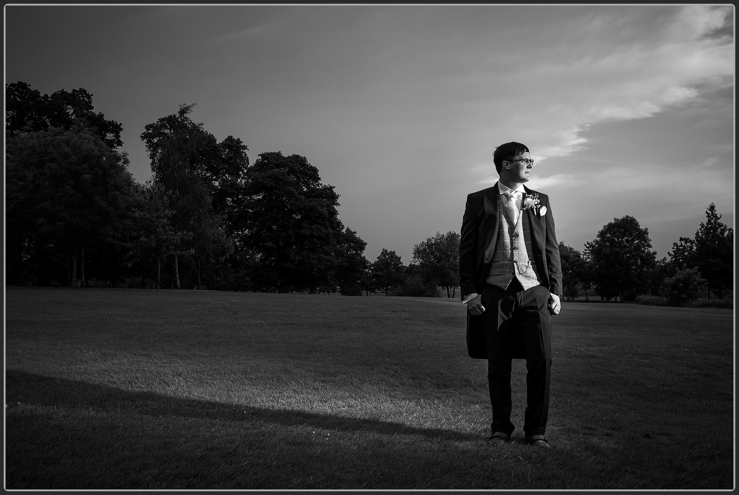 Bride and groom at Ardencote Manor Hotel