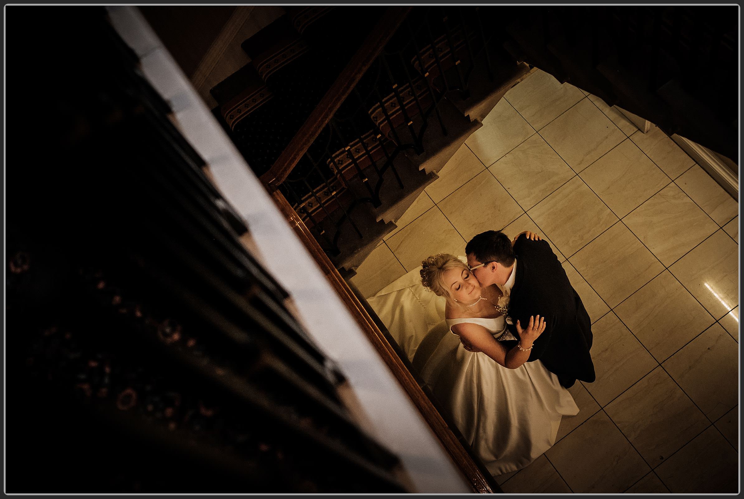 Bride and groom at Ardencote Manor Hotel