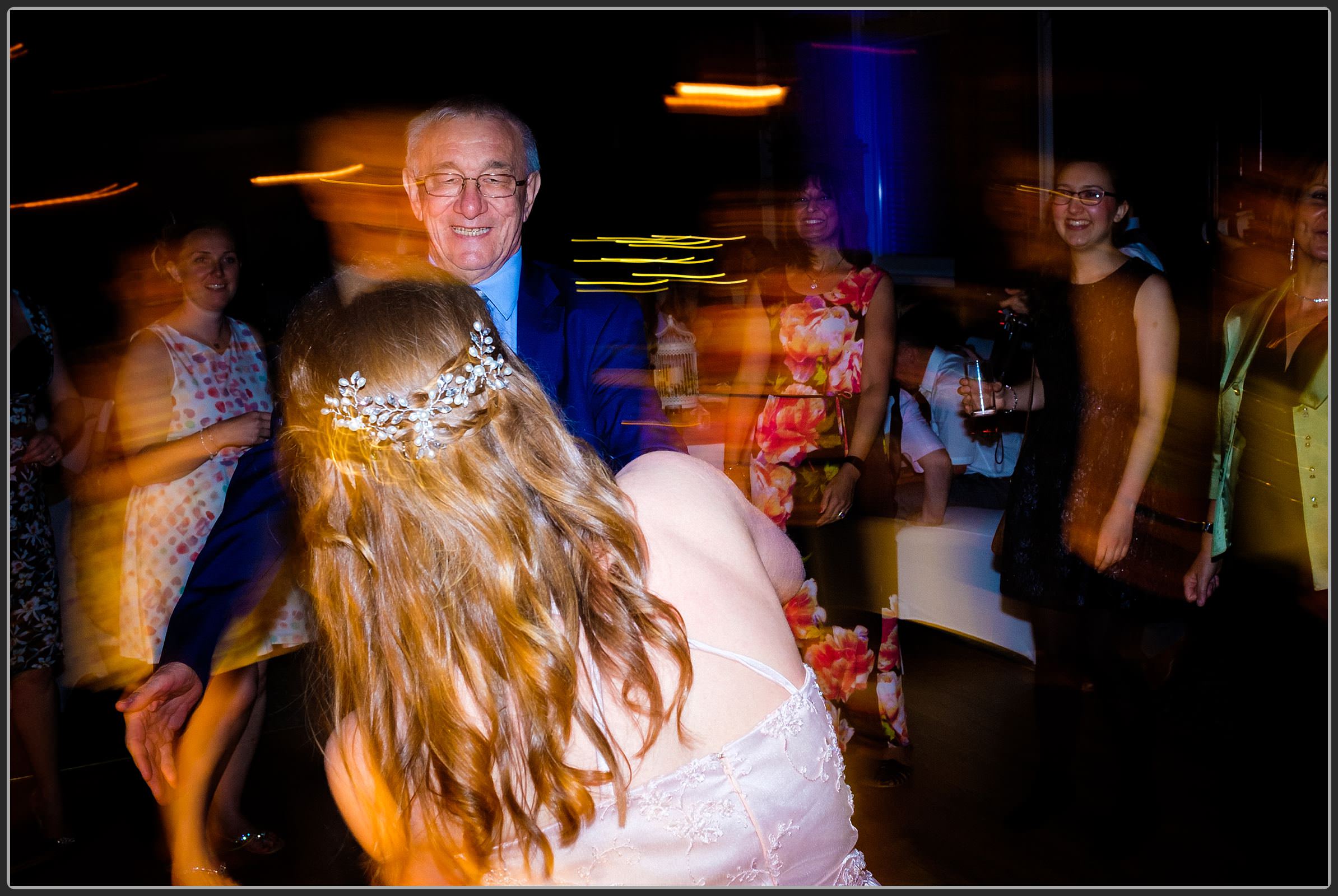 Guests dancing