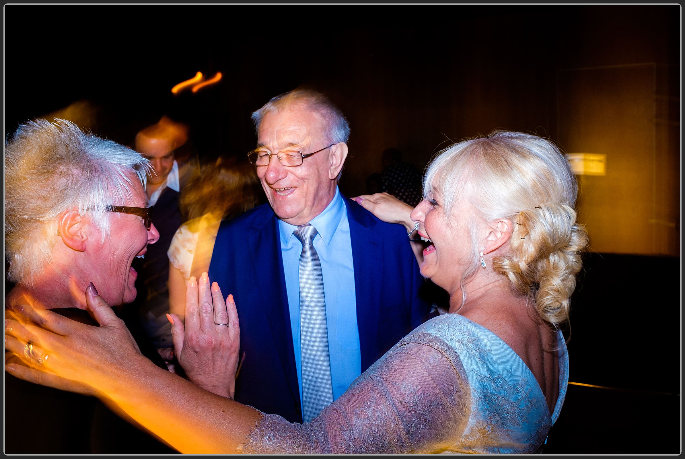 Guests dancing