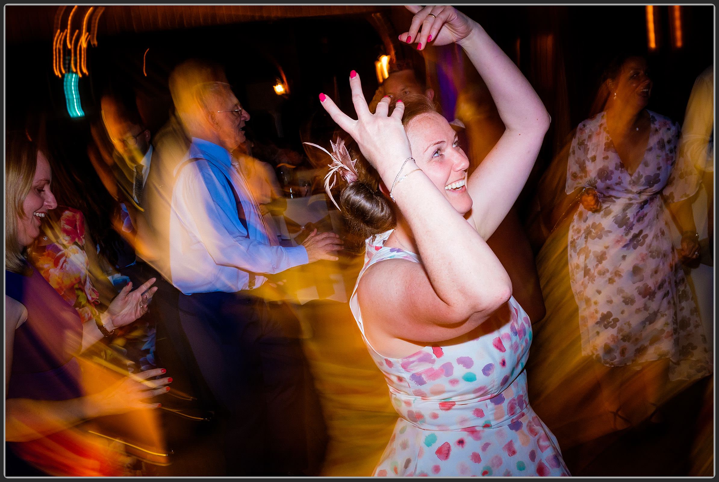 Guests dancing