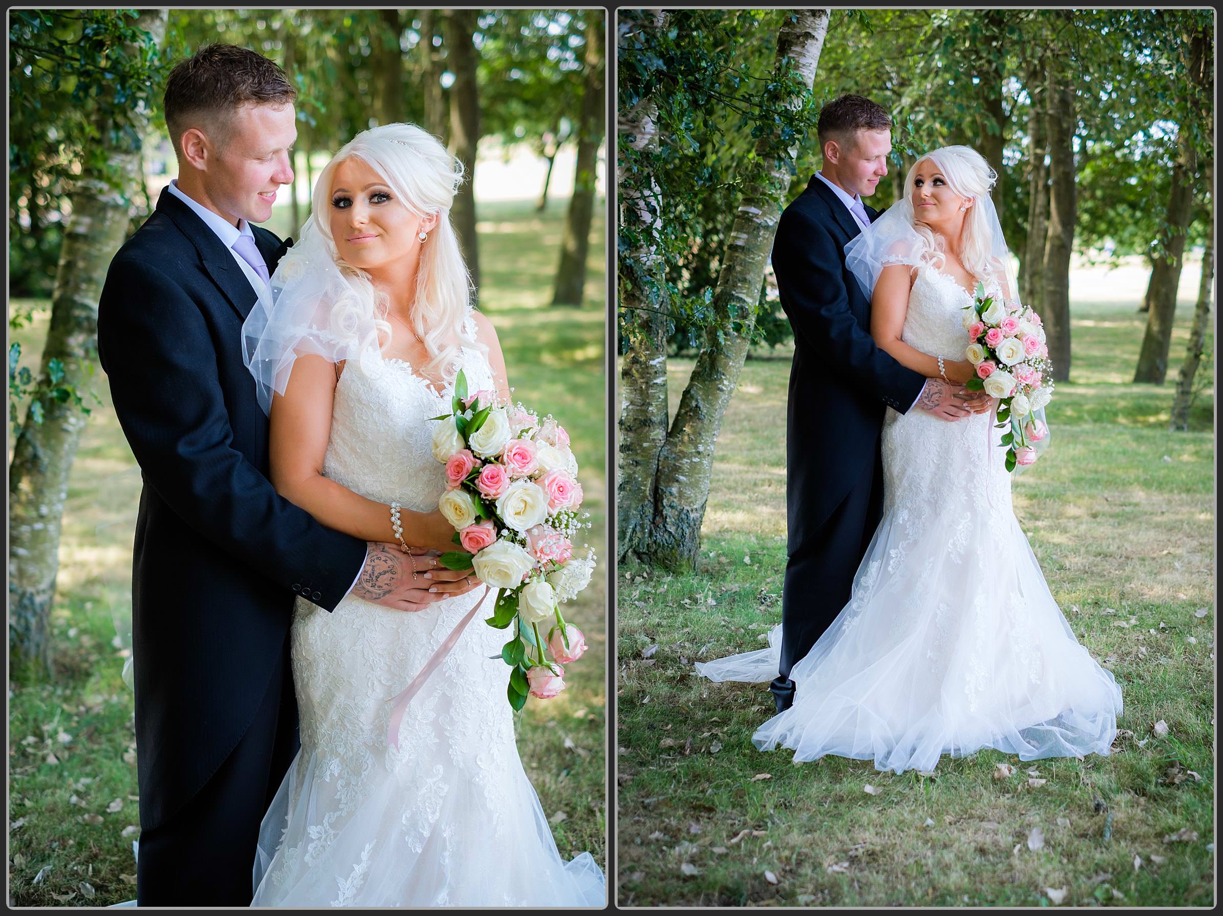 Bride and groom together