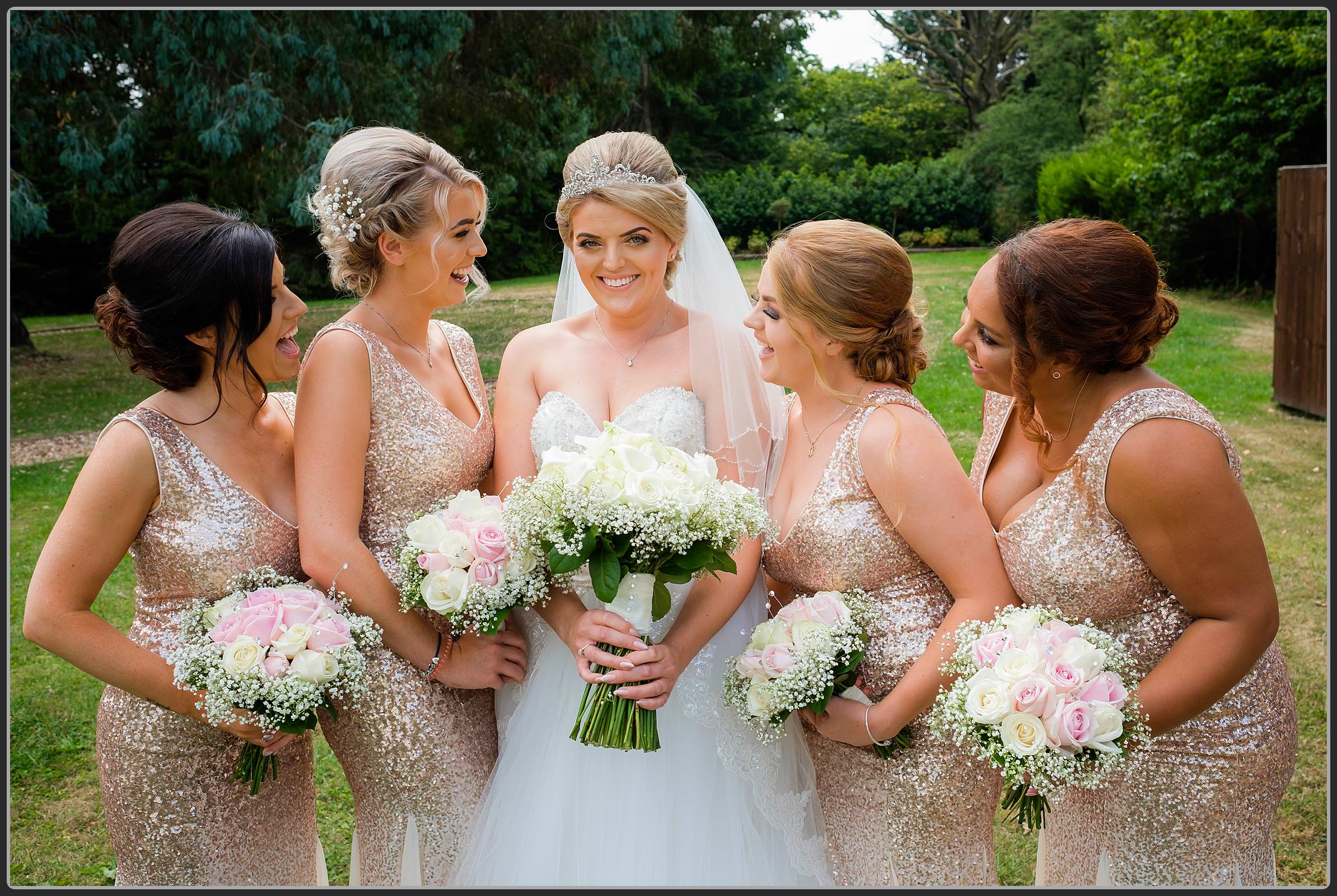 Bride and bridesmaids getting ready at the Limes Country Lodge Hotel