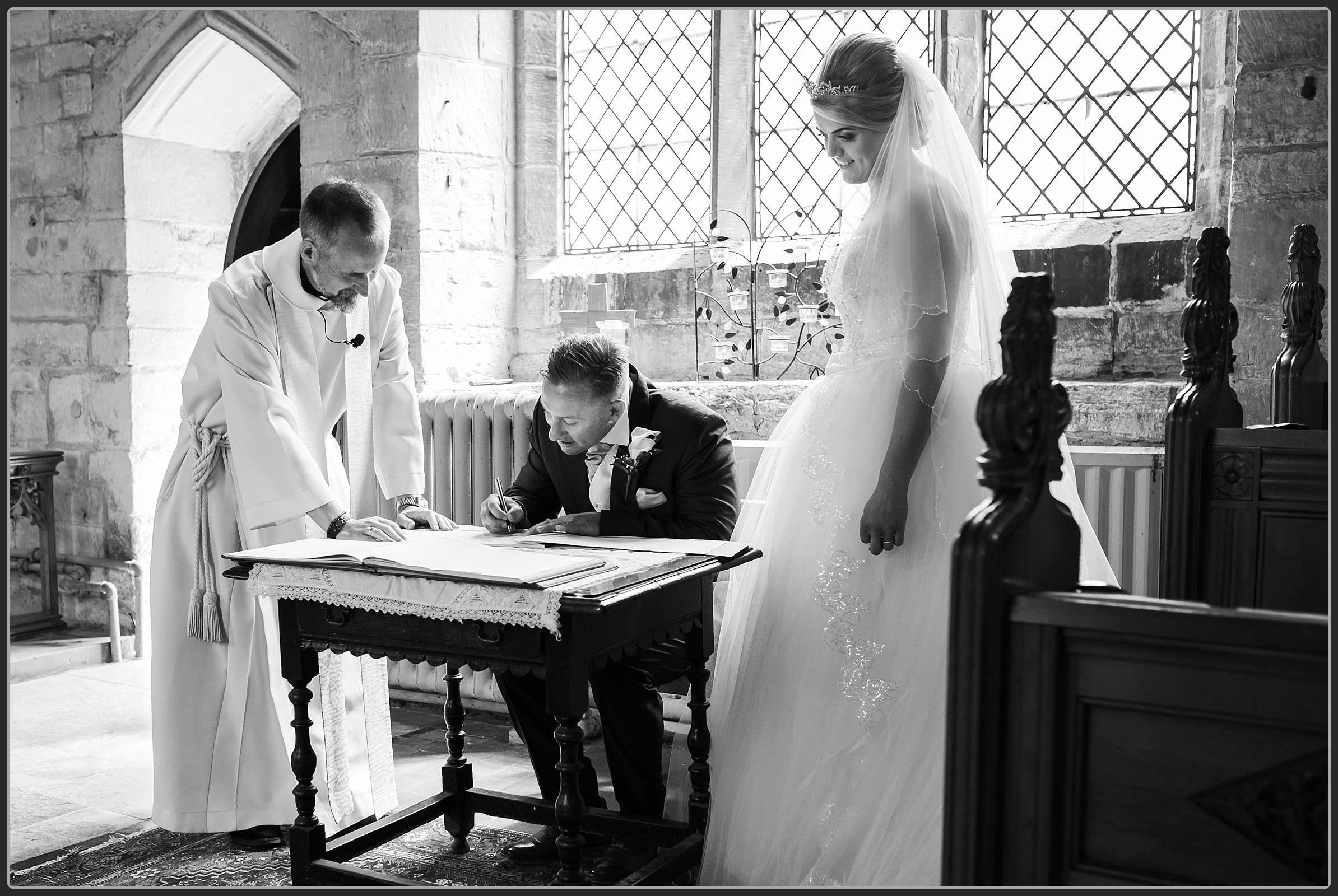 St Mary Magdalene church in Tanworth-in-Arden wedding