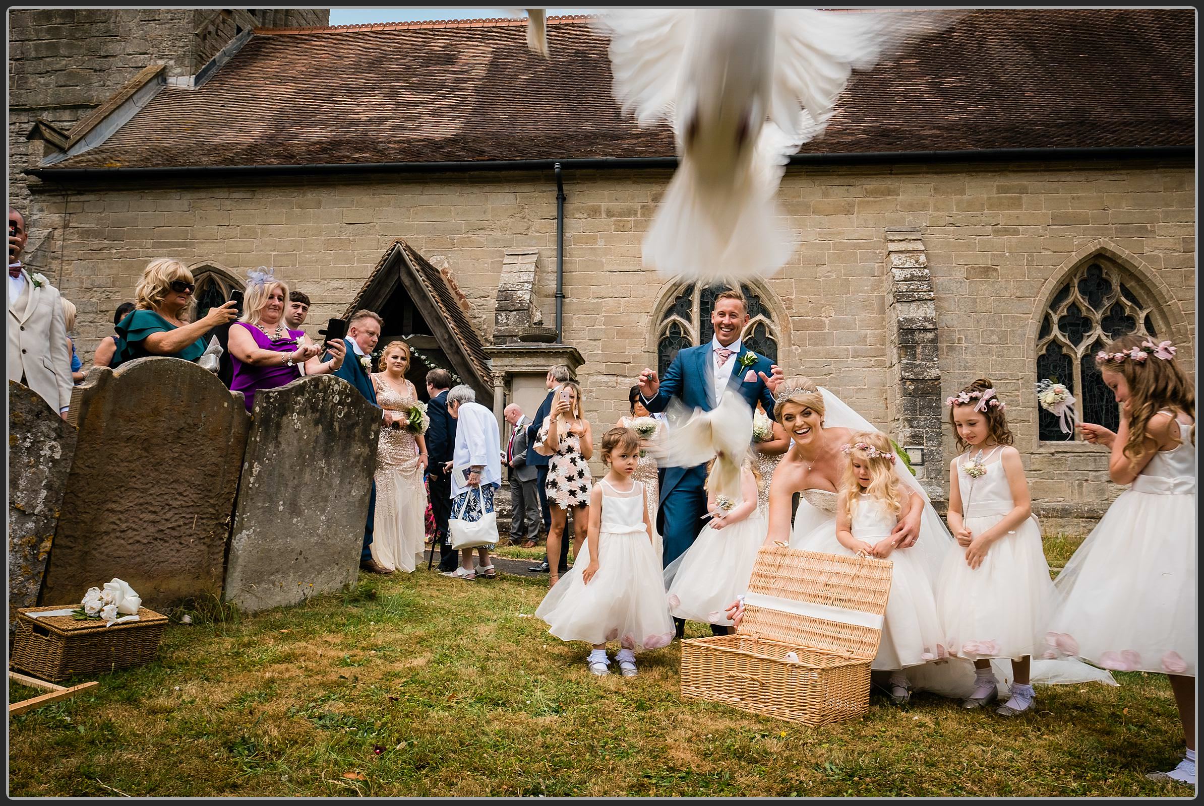 Dove release at weddings