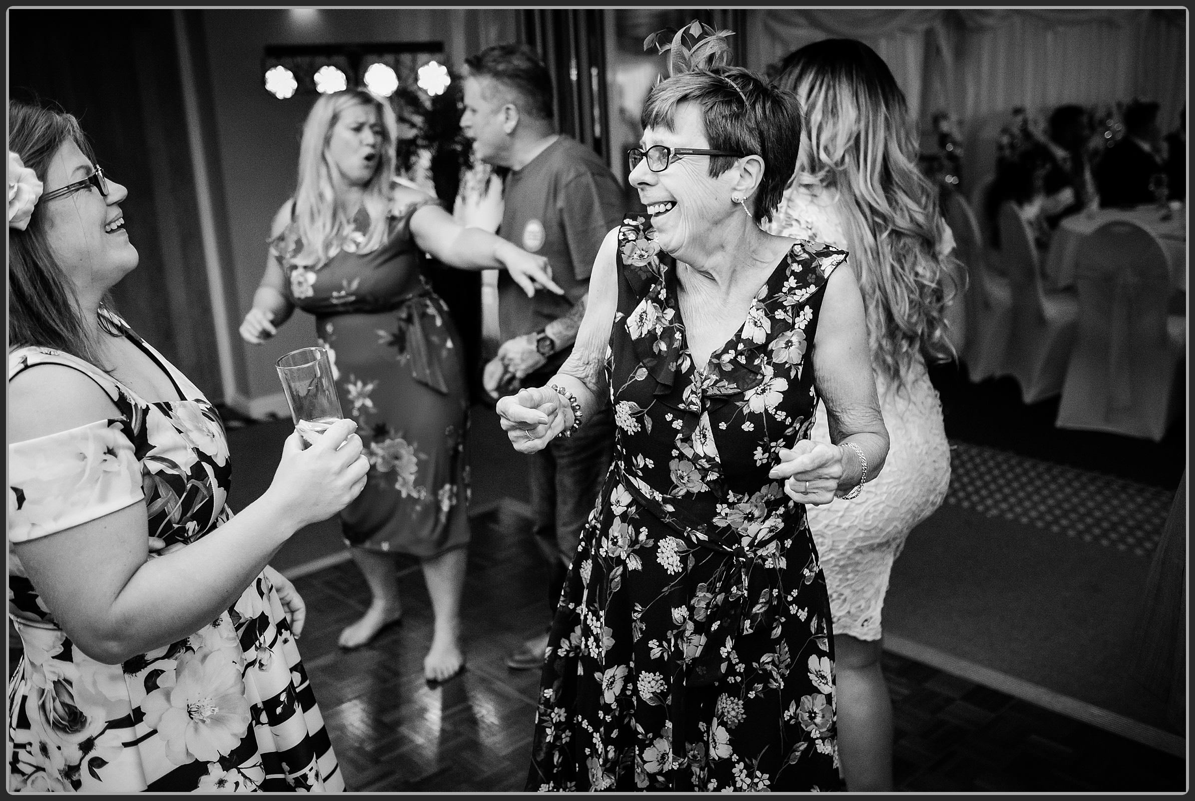 Guests dancing