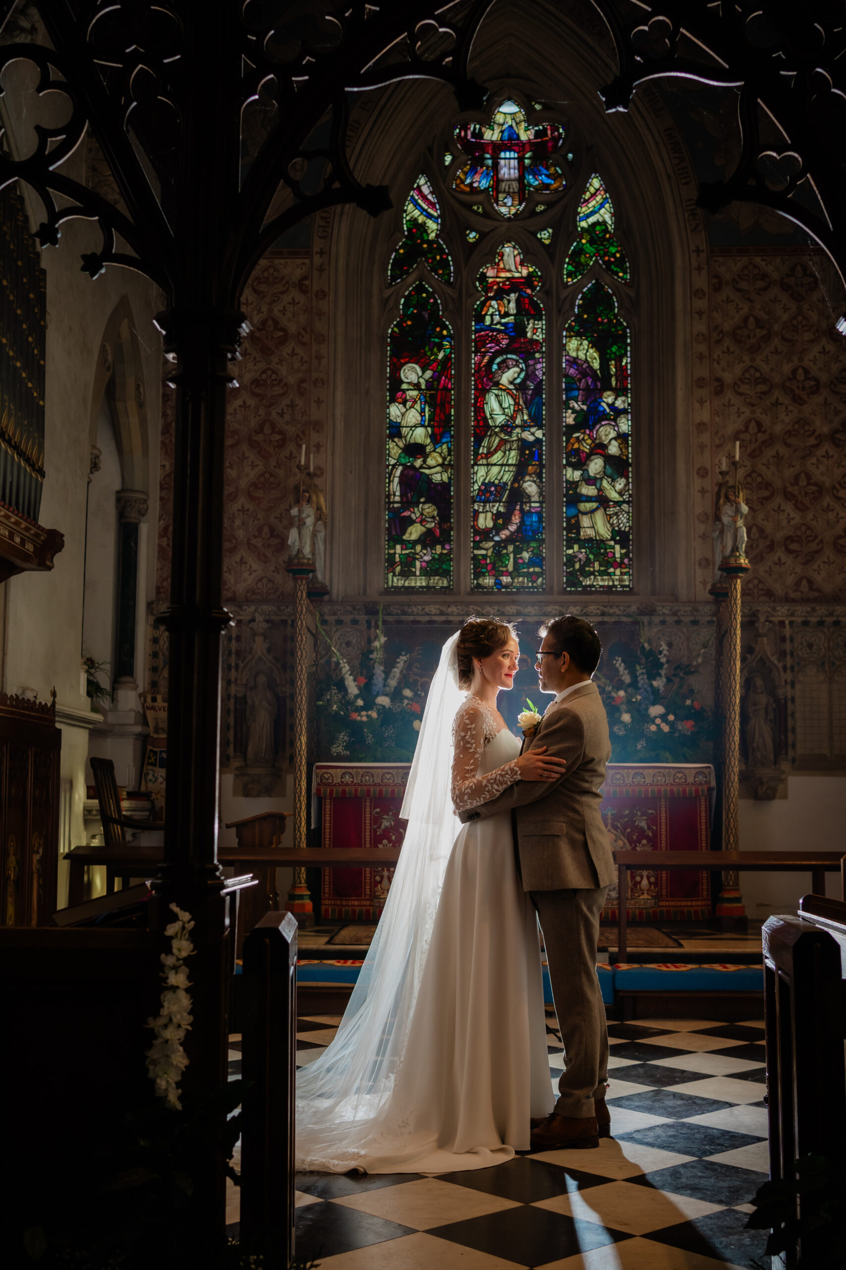 Bride and Groom in Church