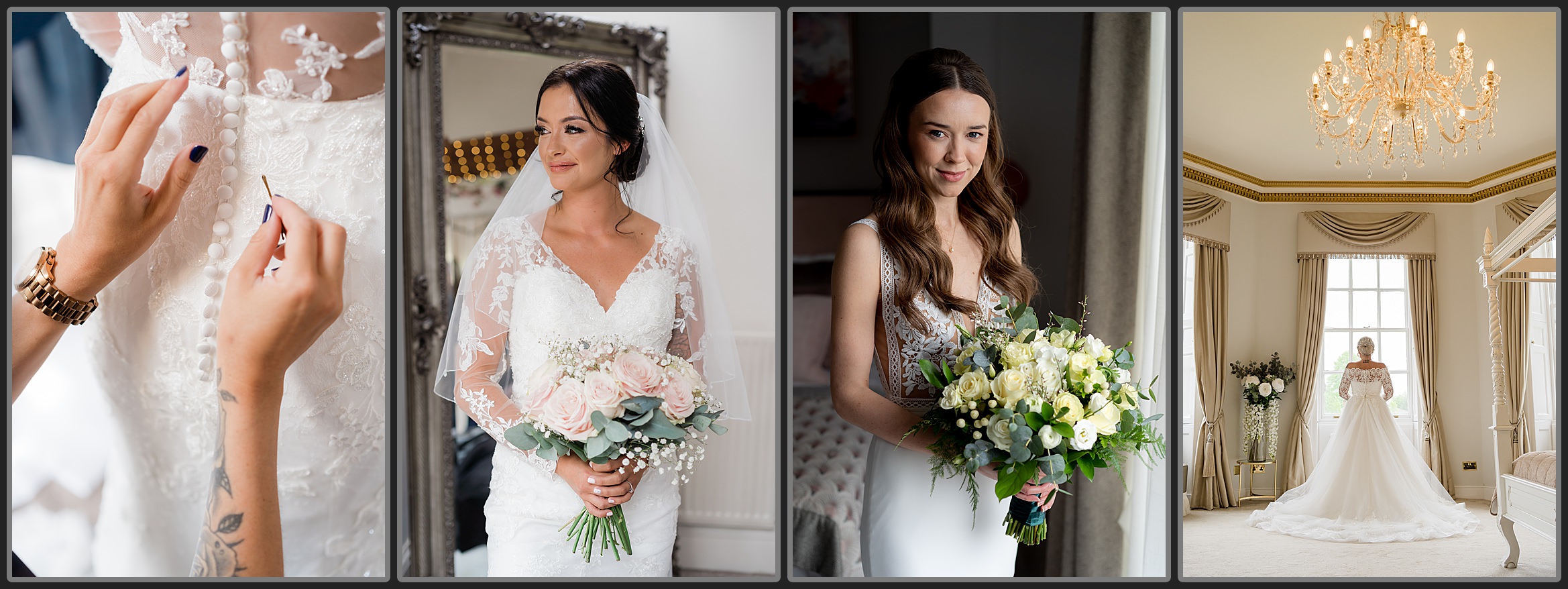 Brides in their gorgeous dresses