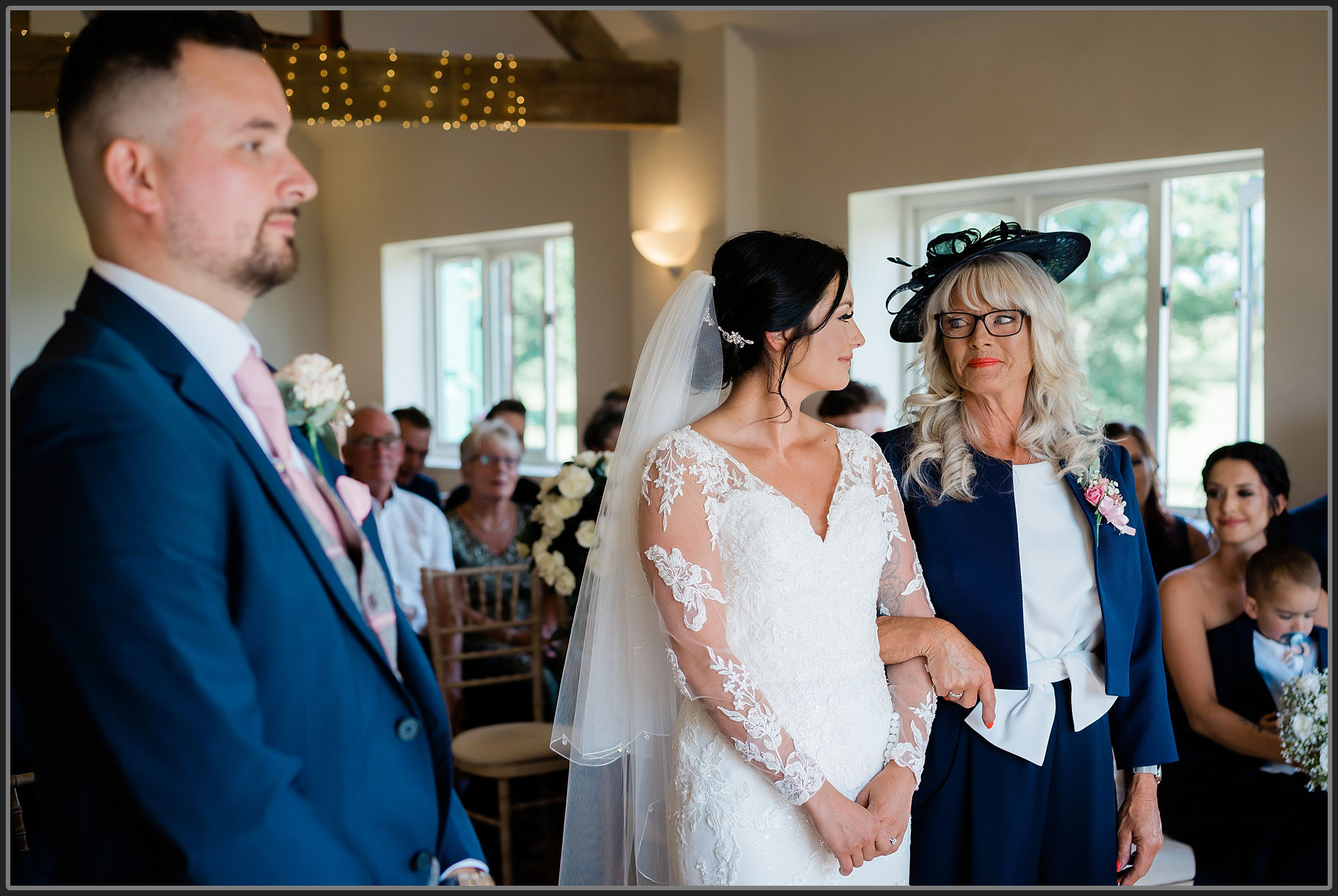 Mum and daughter together at the wedding