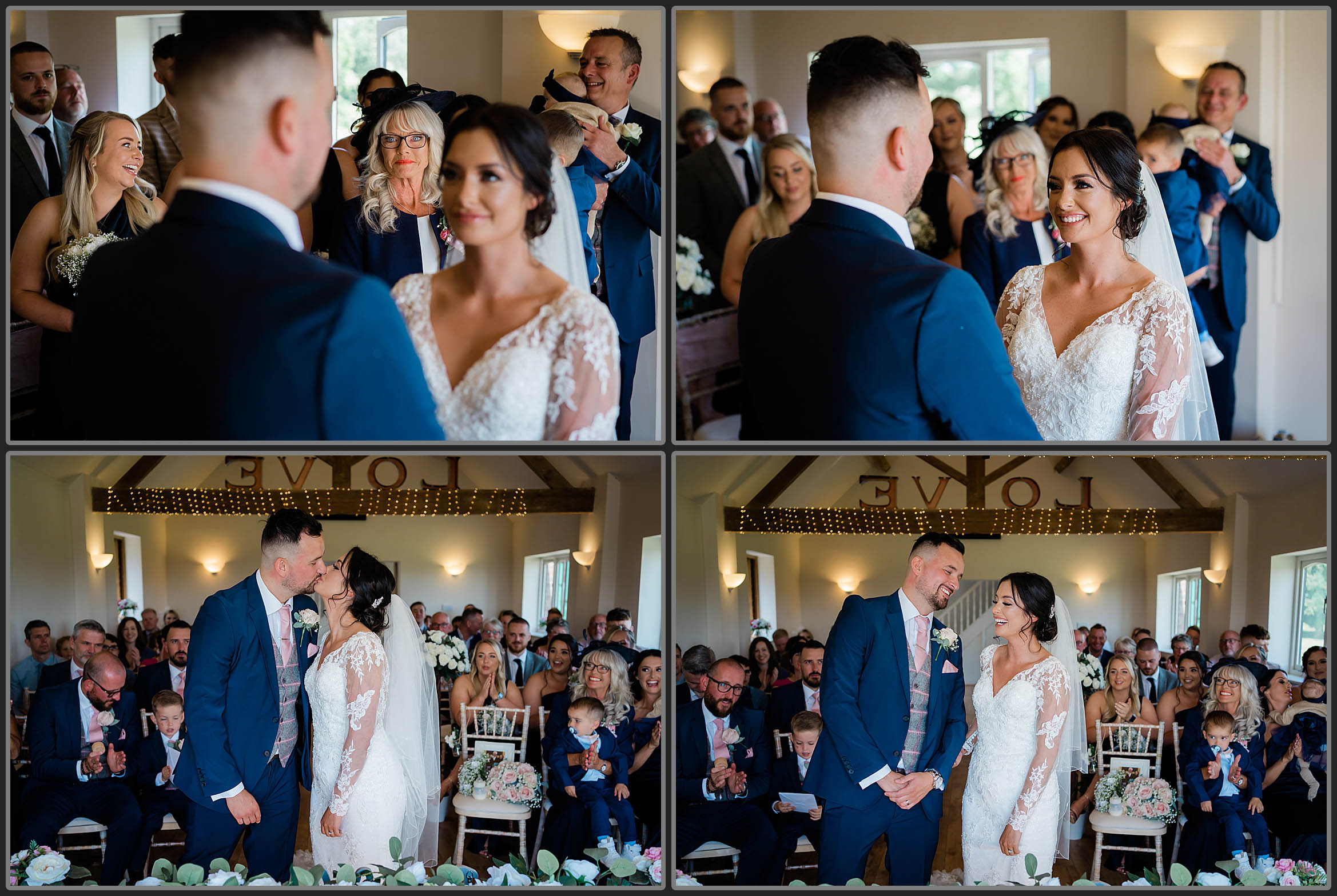 Wedding ceremony photos at Bordesley Park