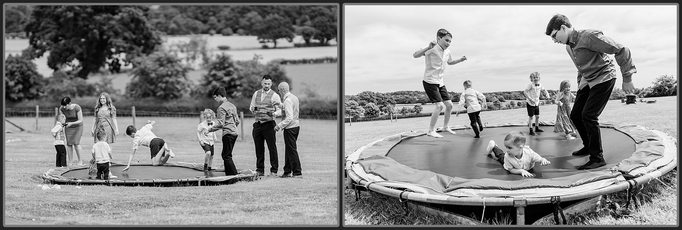 Documentary wedding photos at Bordesley Park