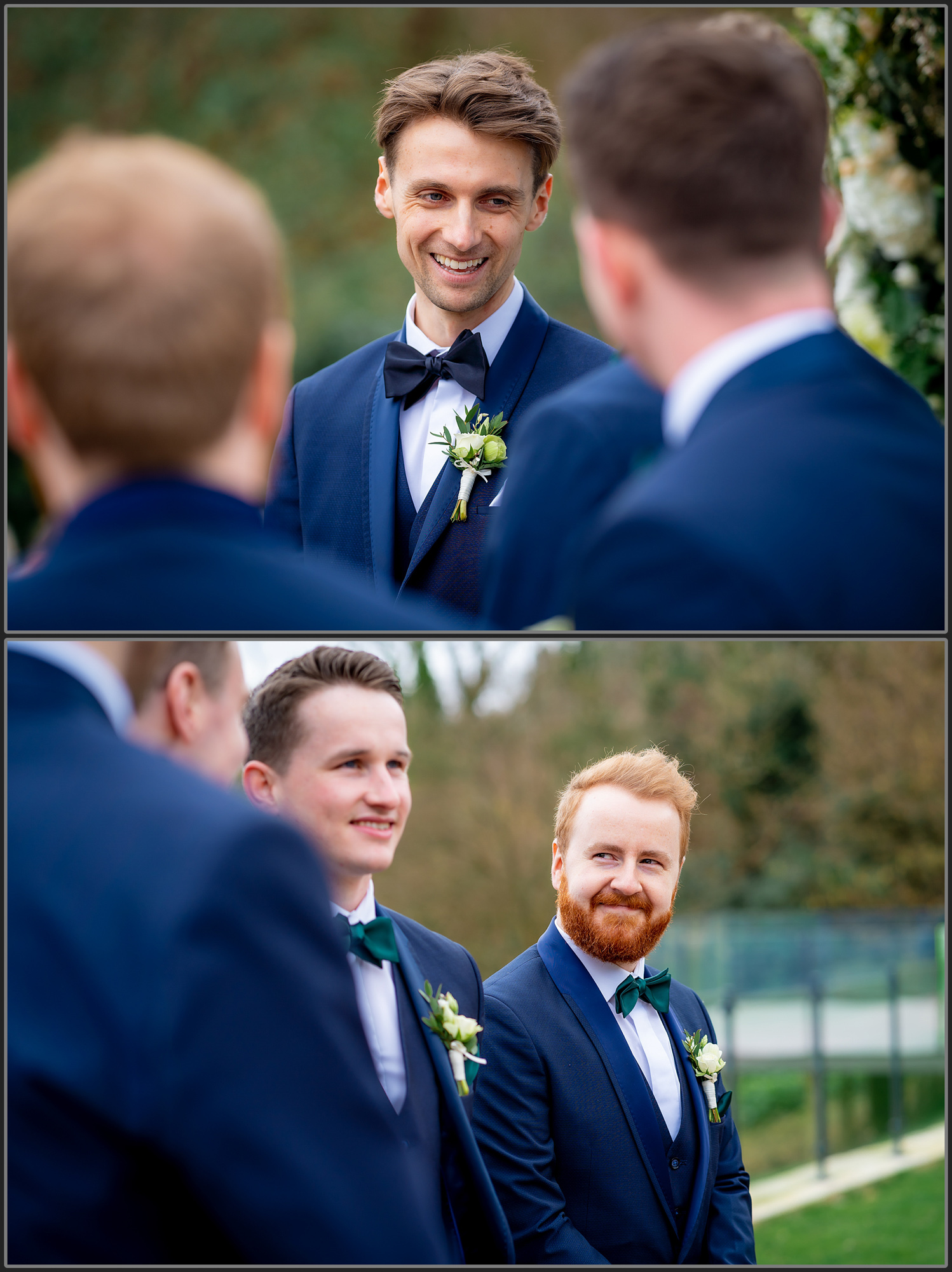 Ceremony outside at the Sandy Cove Hotel