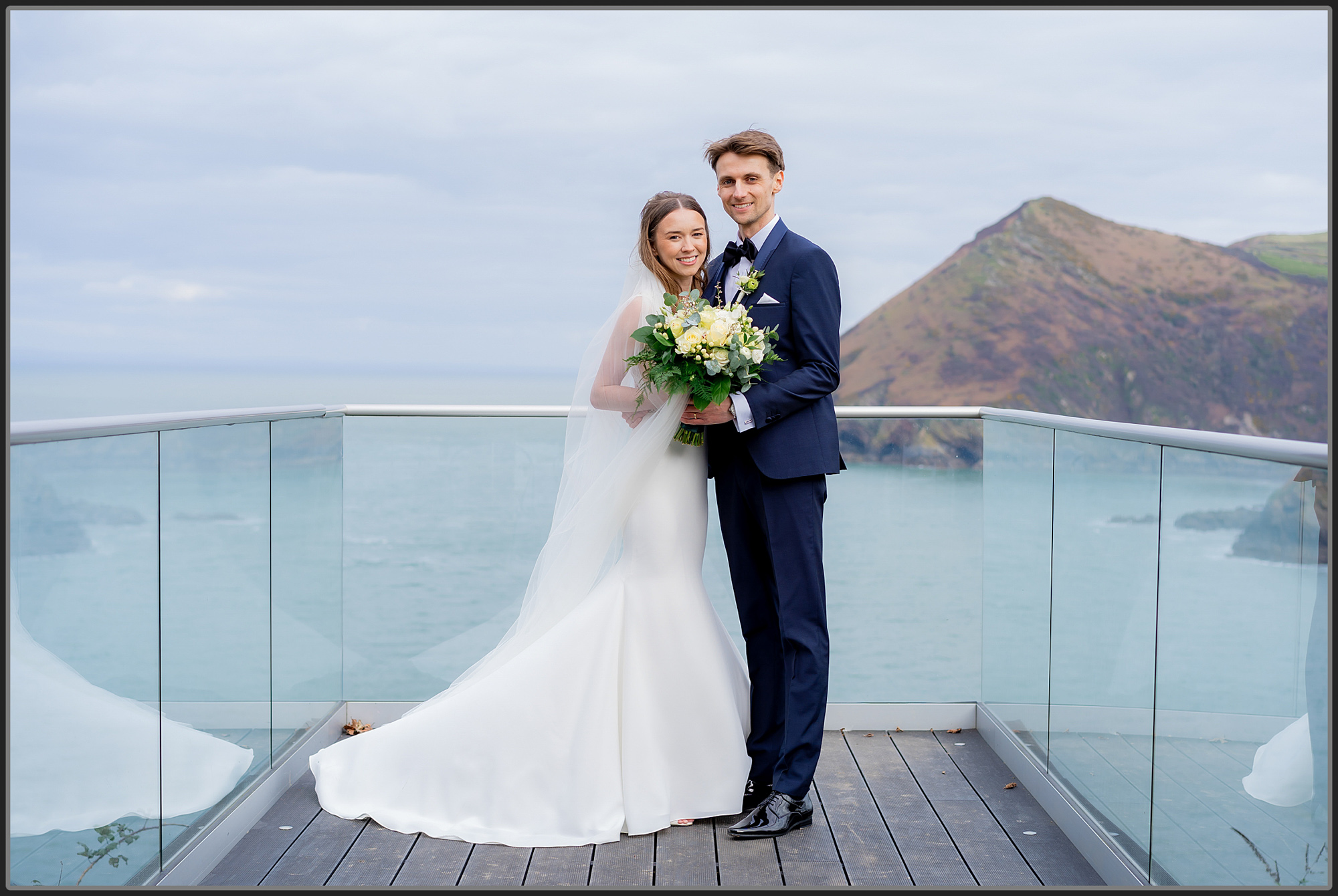 Bride and groom together