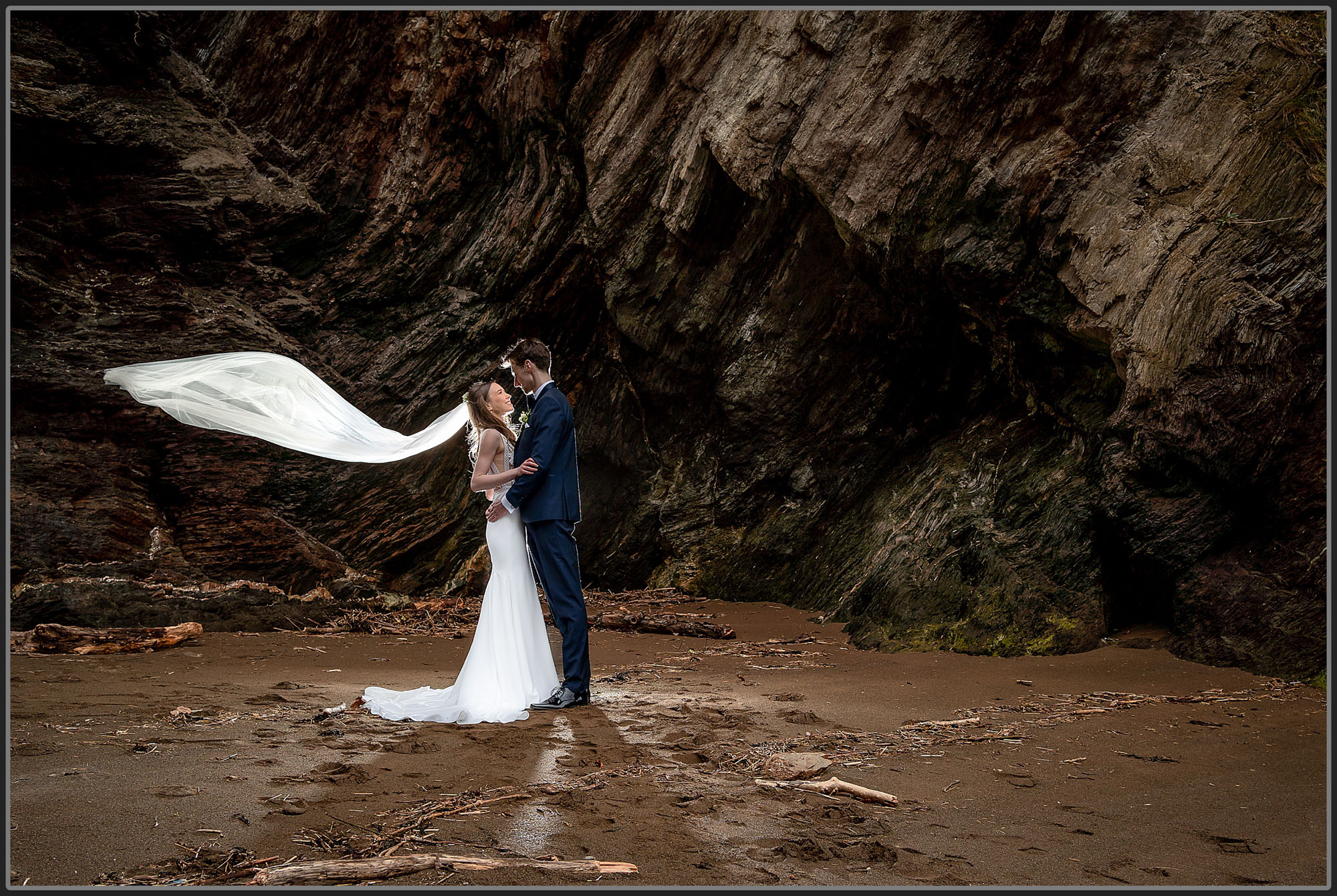 Bride and groom together