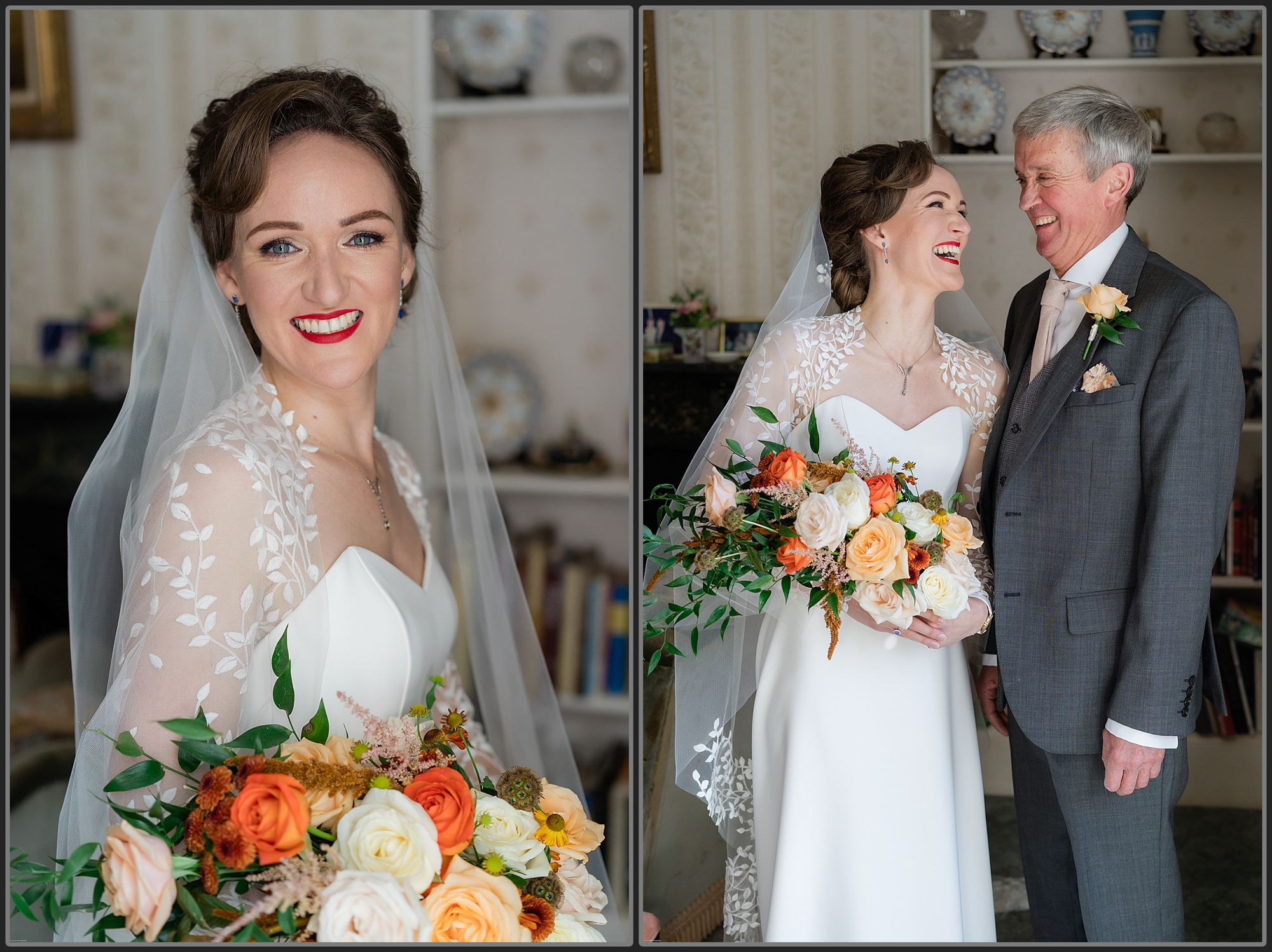 Bride and her dad together