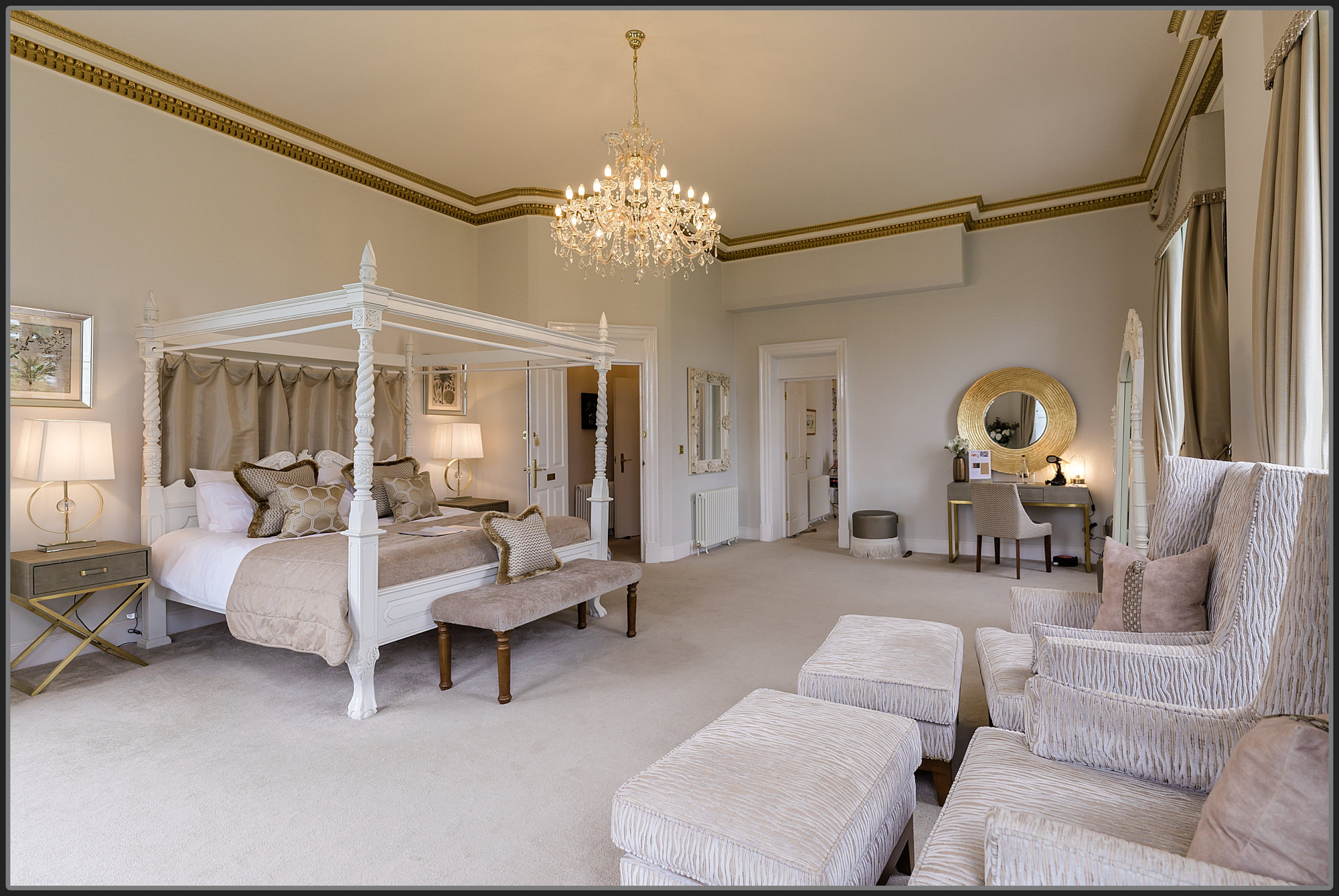 Bridal suite at Bourton Hall