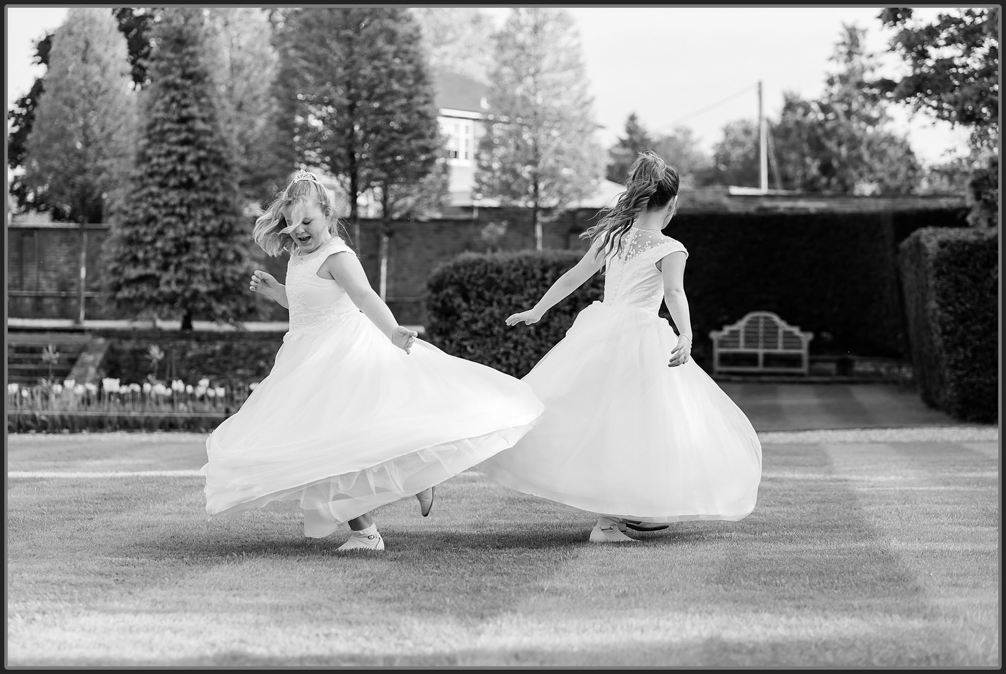 Flower girls dancing