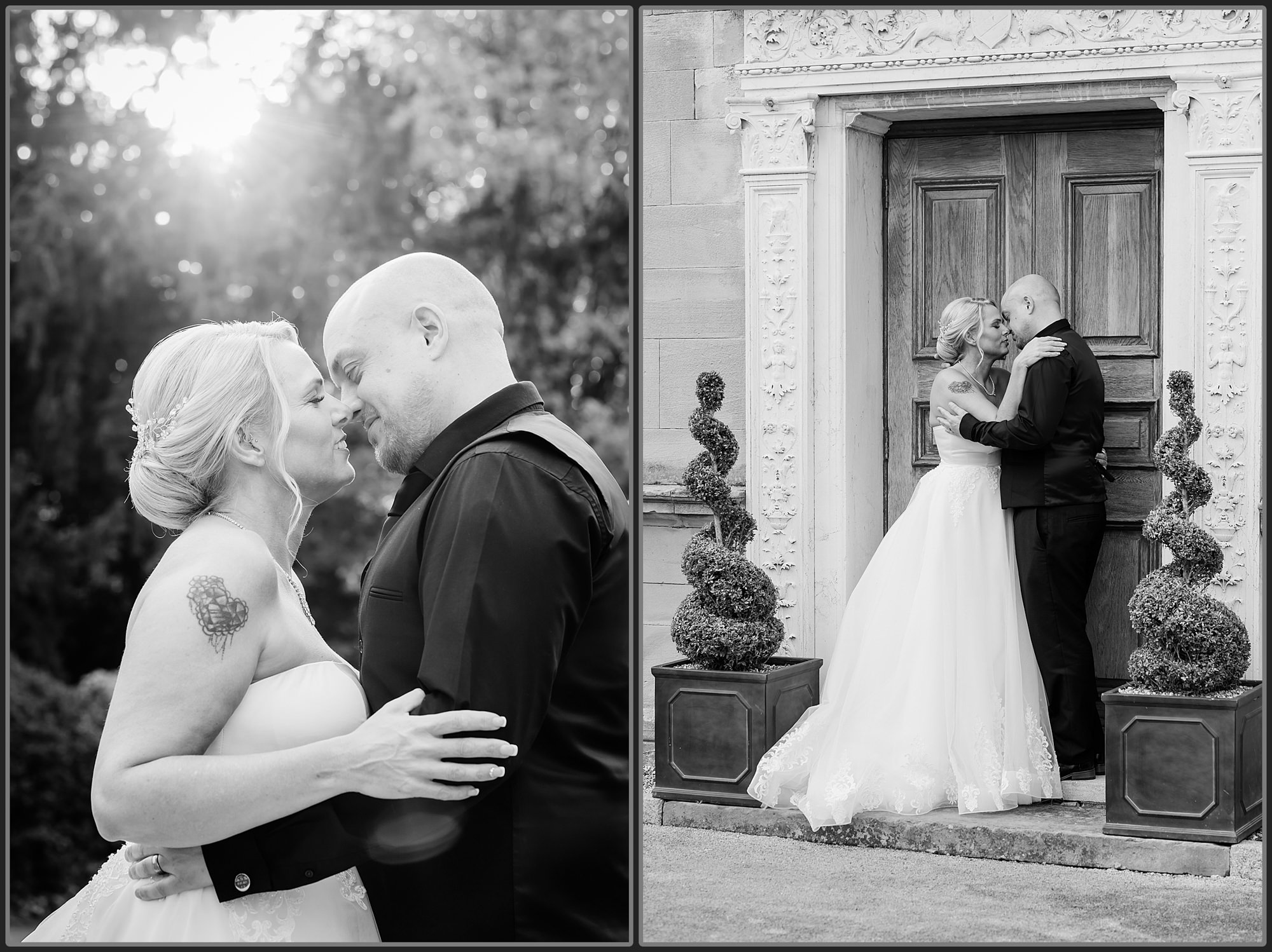 Bride and Groom together at Bourton Hall