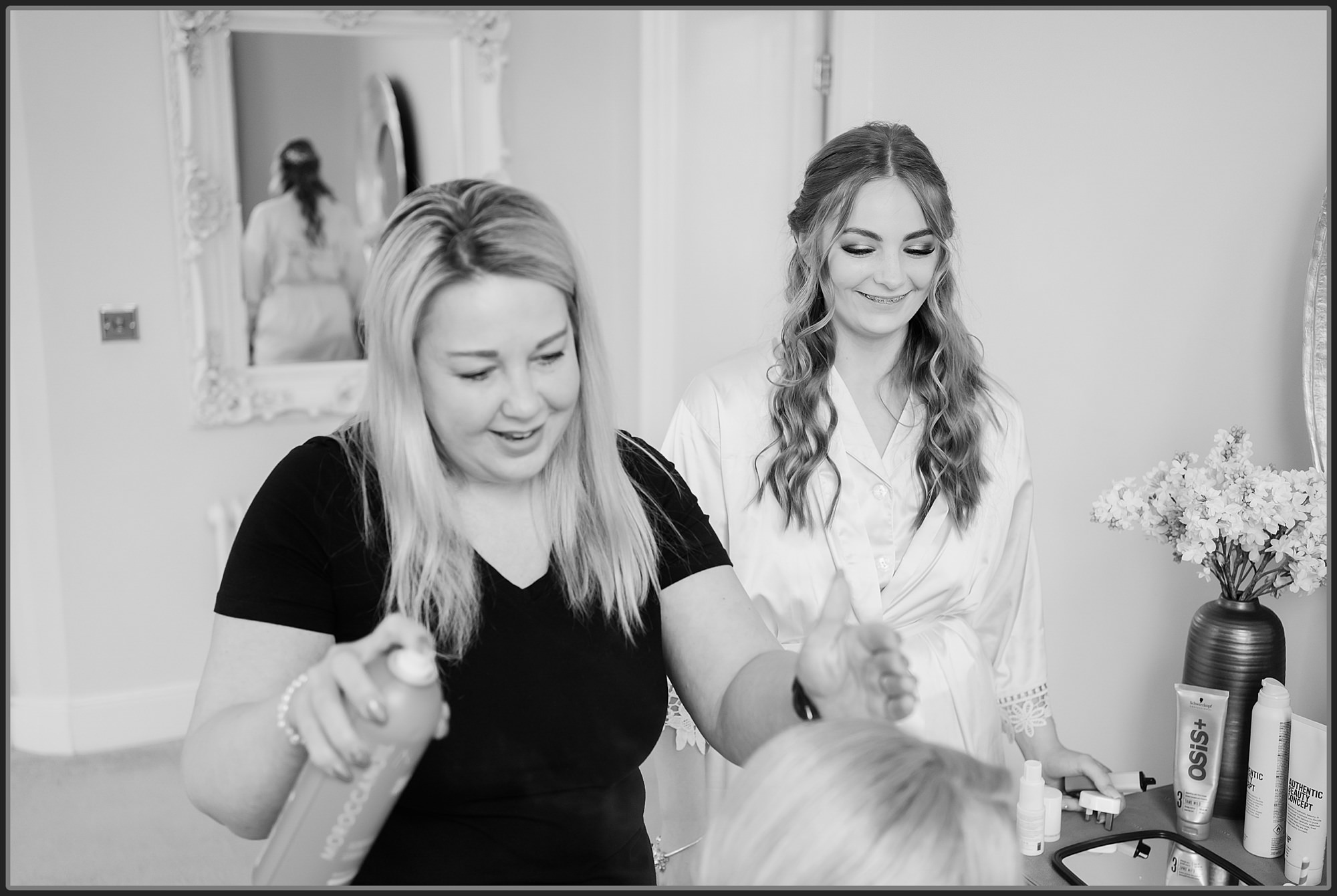 Bridal prep photos