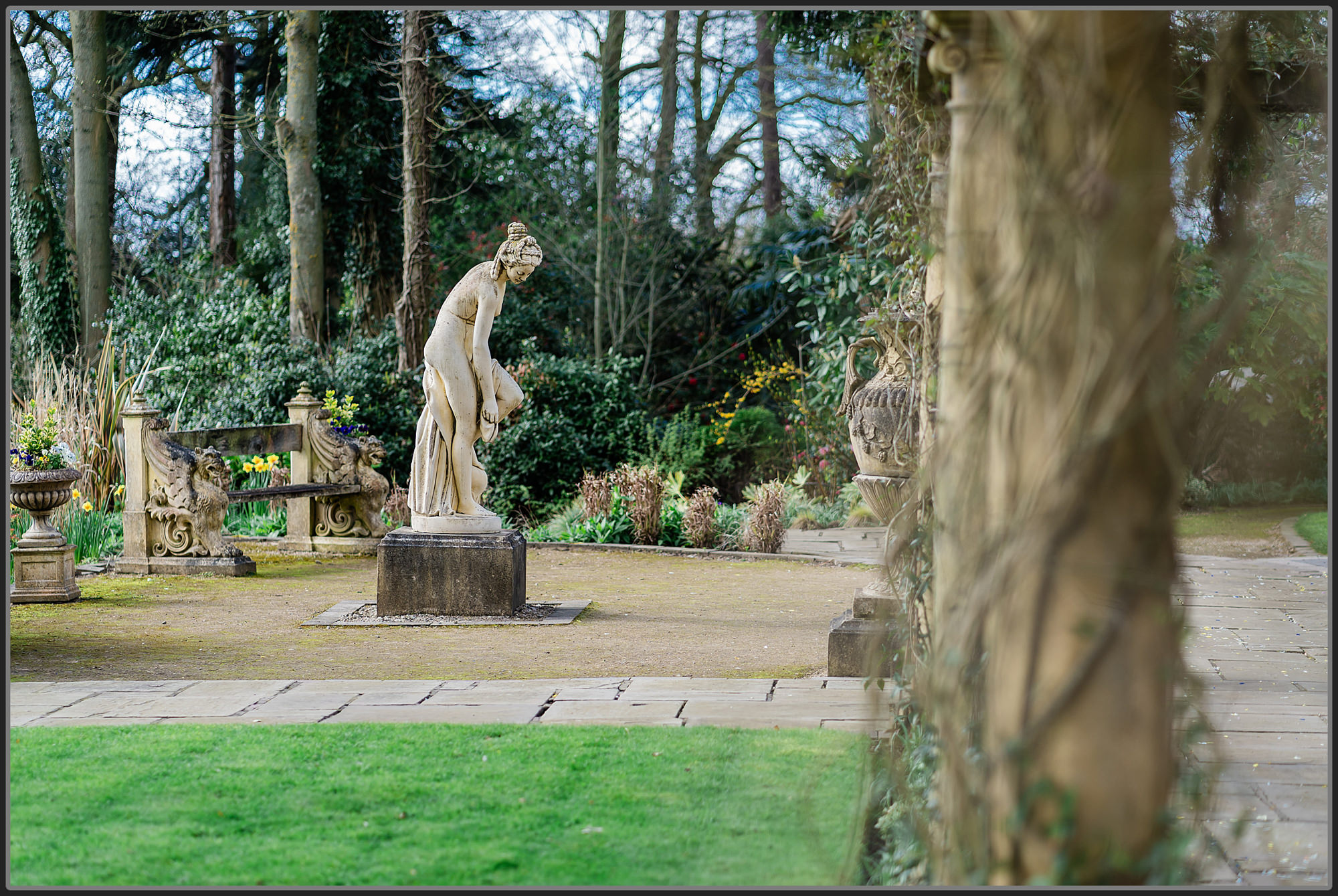 Statues at Moxhull Hall Hotel