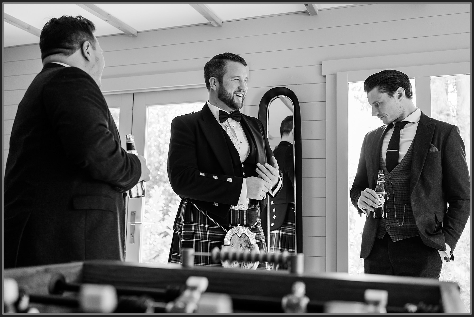 Groomsmen at Moxhull Hall Hotel