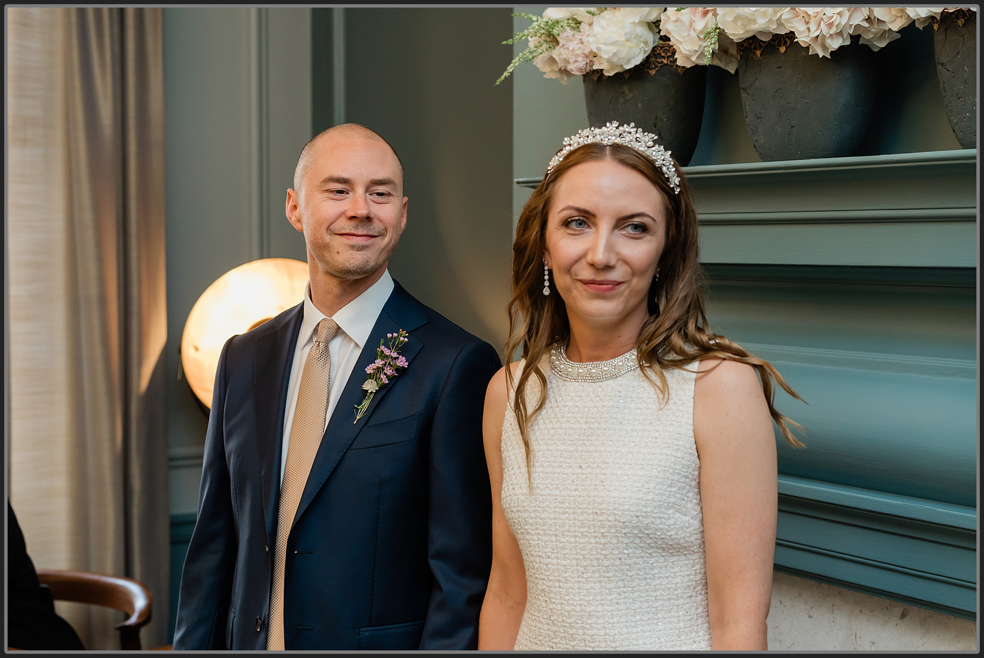 Photos during the ceremony at Old Marylebone Town Hall, Westminster Council House