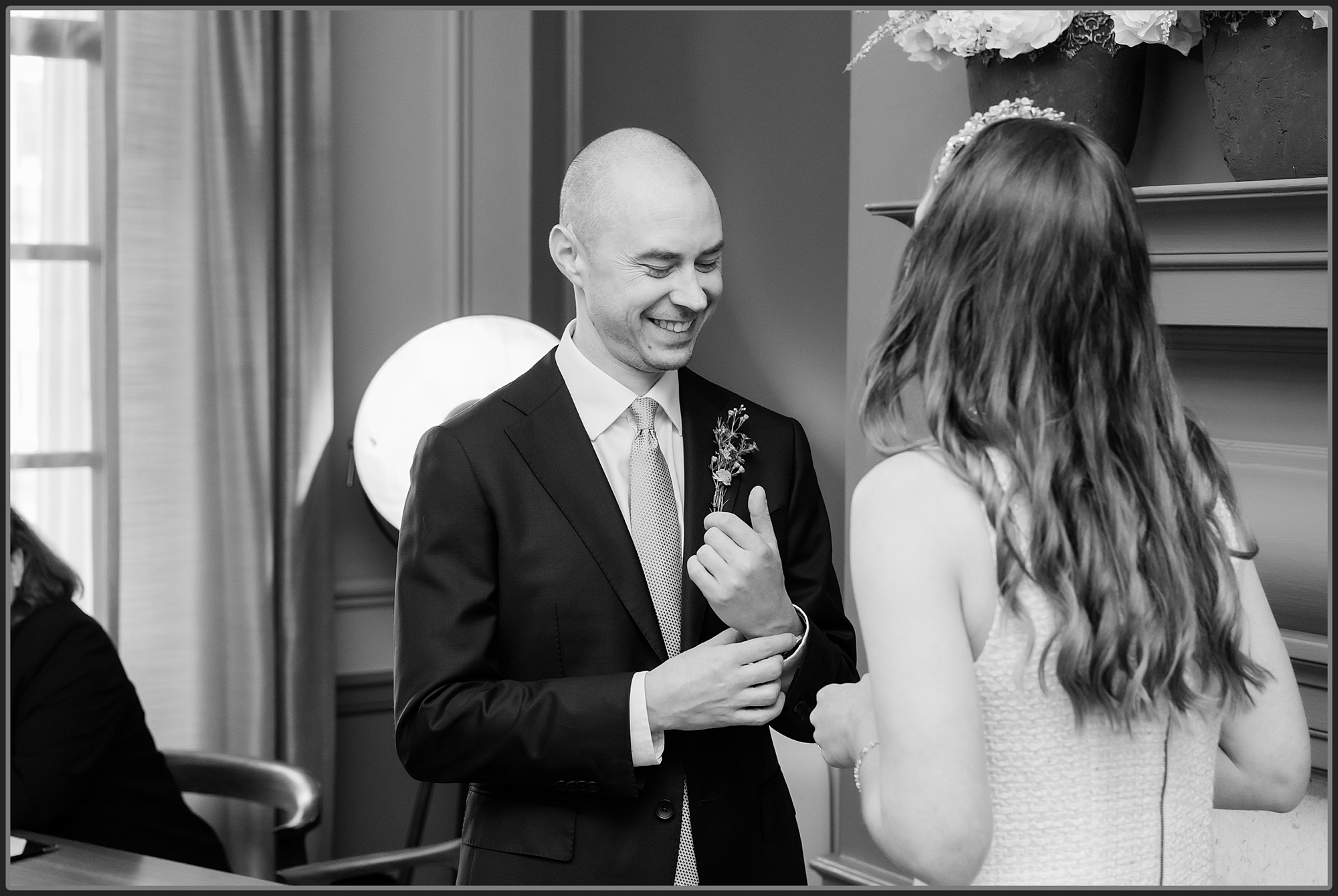 Wedding ceremony at Old Marylebone Town Hall, Westminster Council House