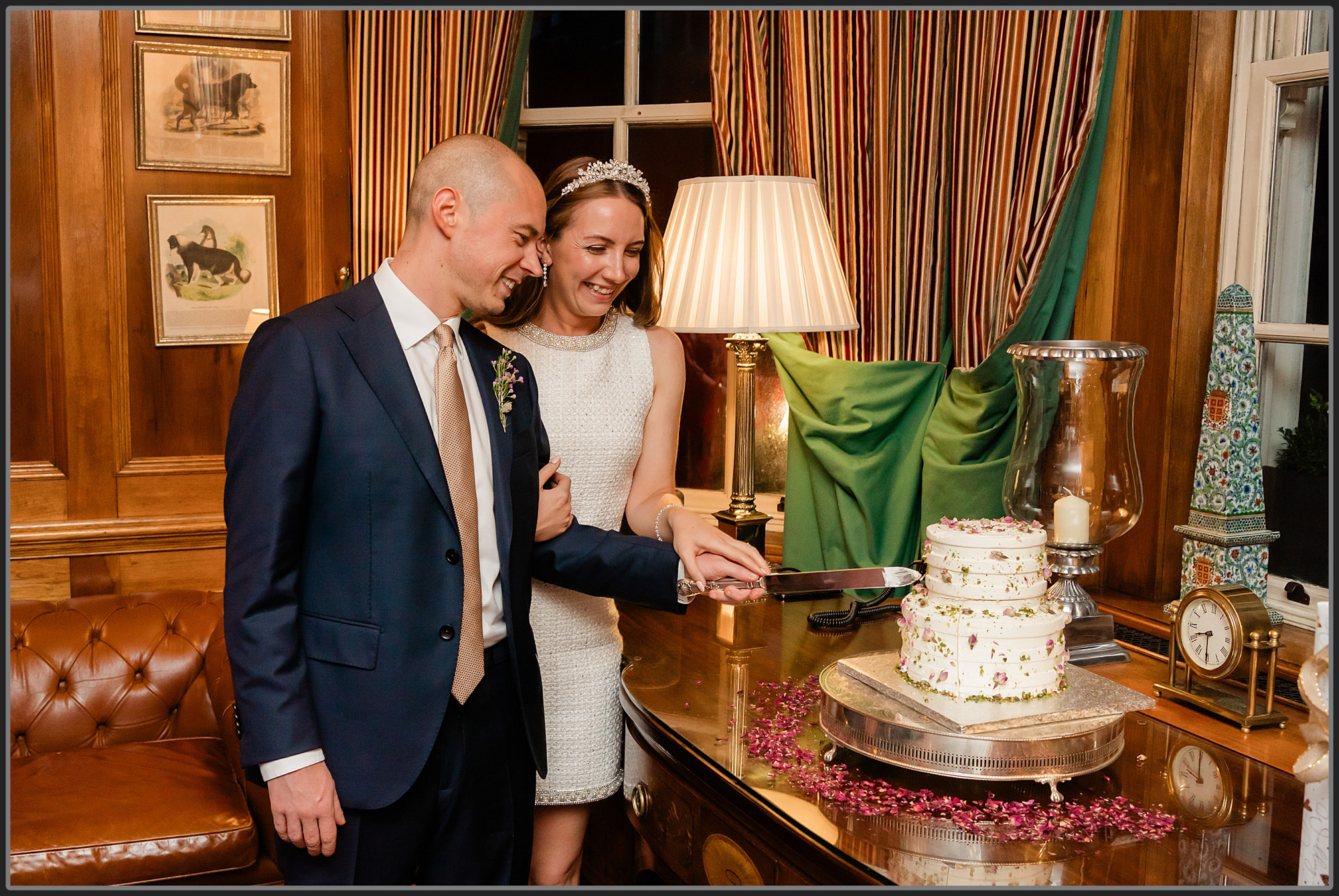 The cake cutting at Chesterfield Mayfair